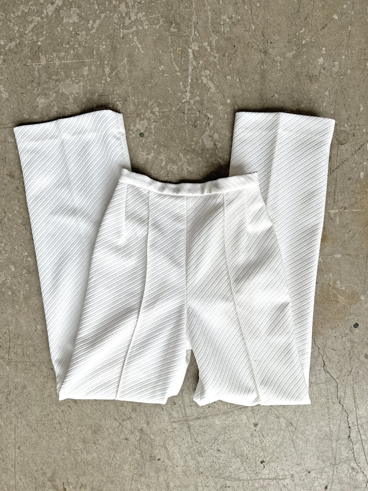 1970s White Trousers