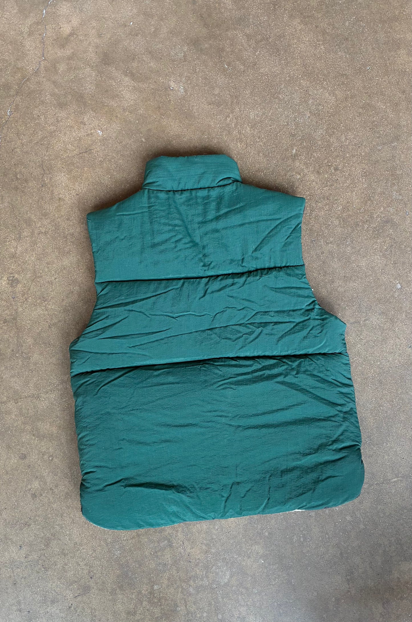 Green "Bugle Boy" Puffer Vest