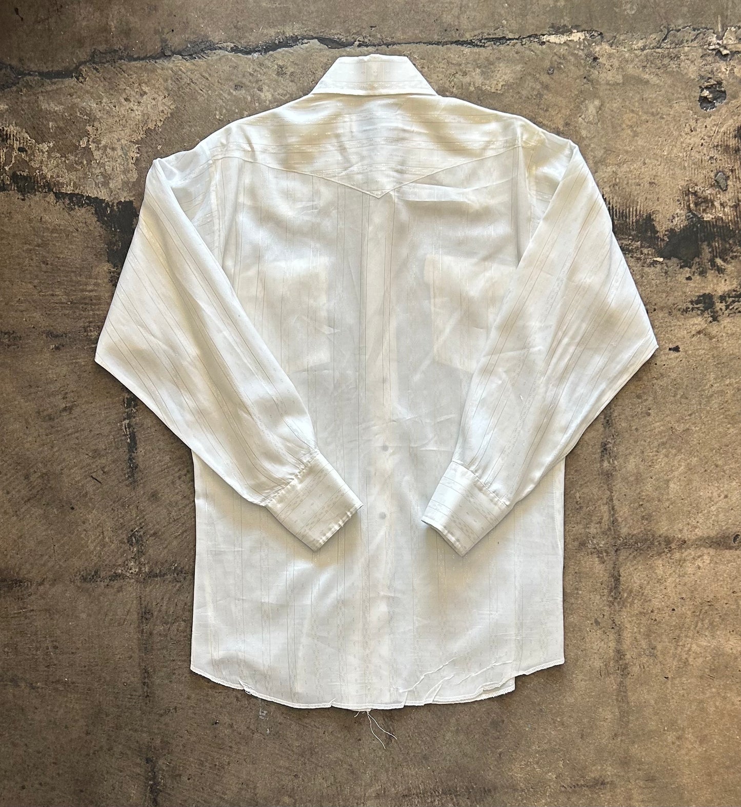 Panhandle Slim Cream + Gold Stripe Pearlsnap Shirt