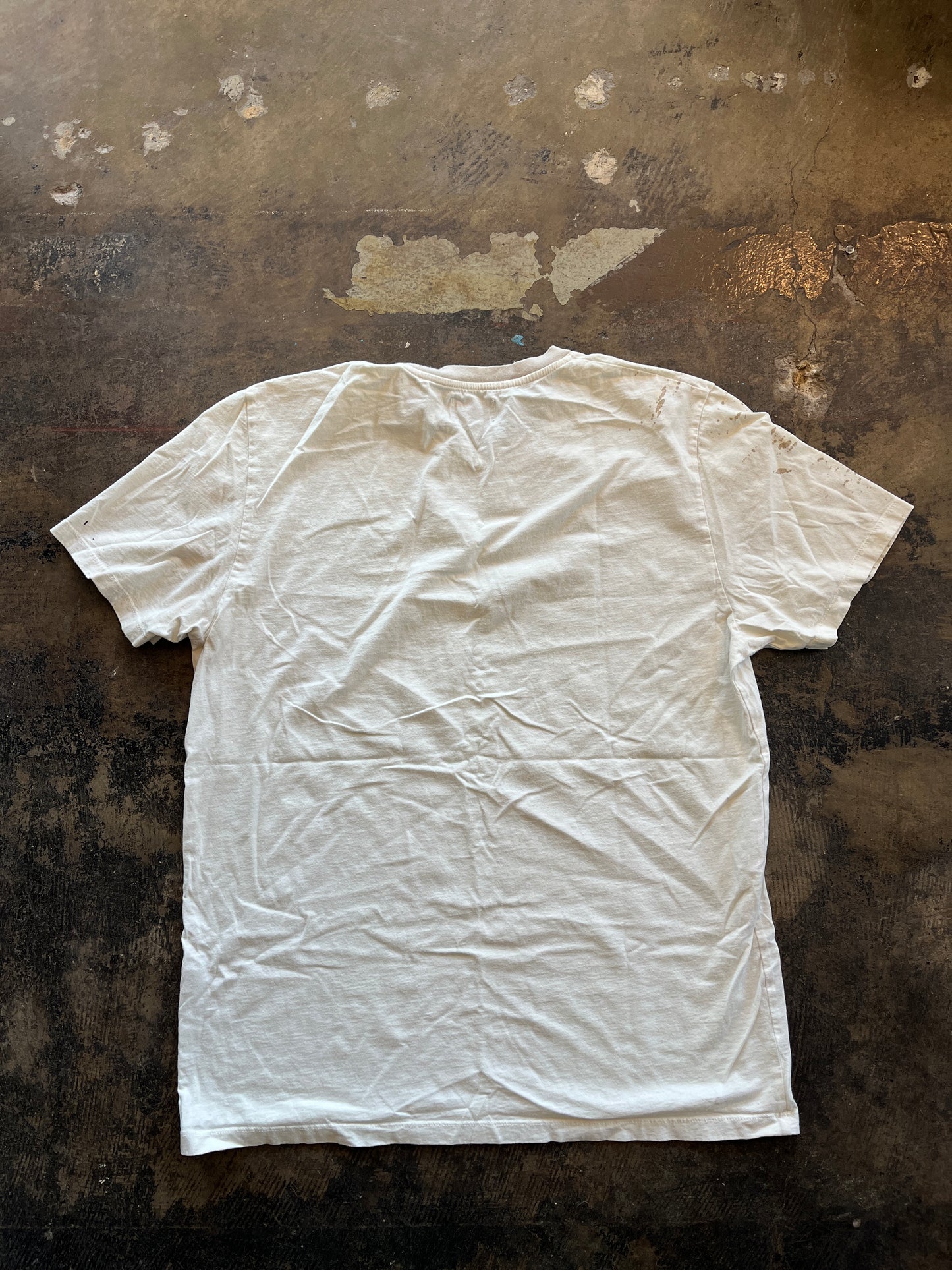 Oil Stained Hast Paris White Tee