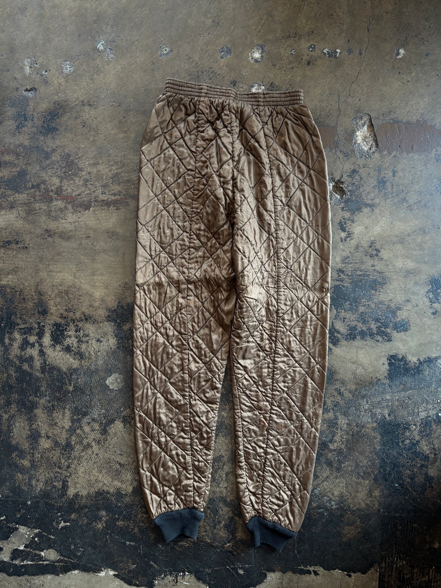 Brown Quilted Pants
