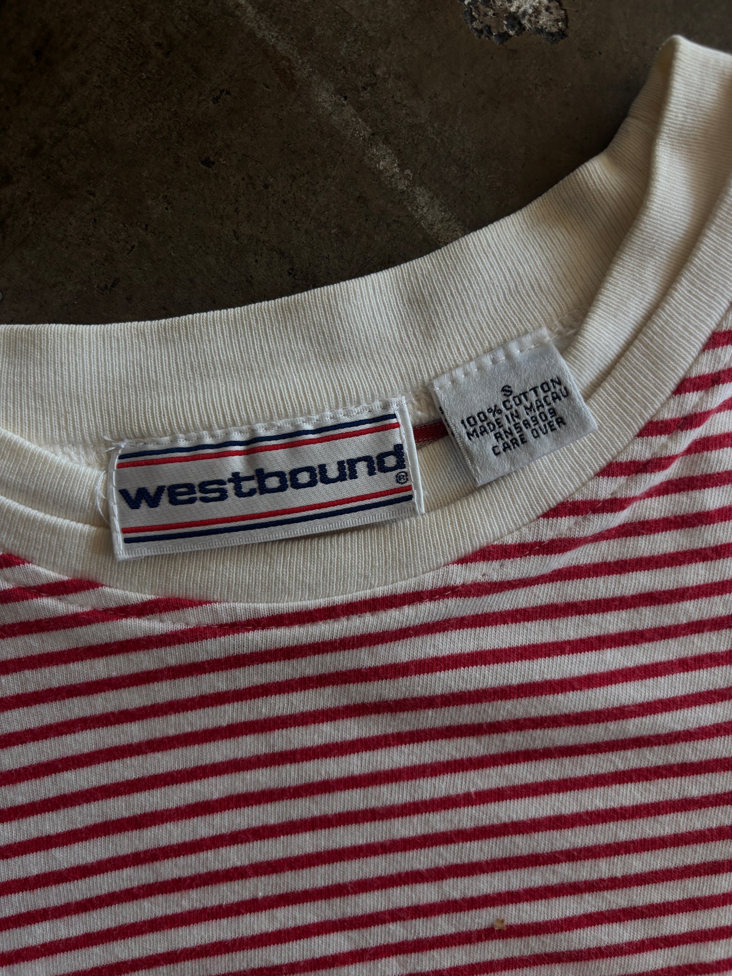 Red Striped Westbound Tee