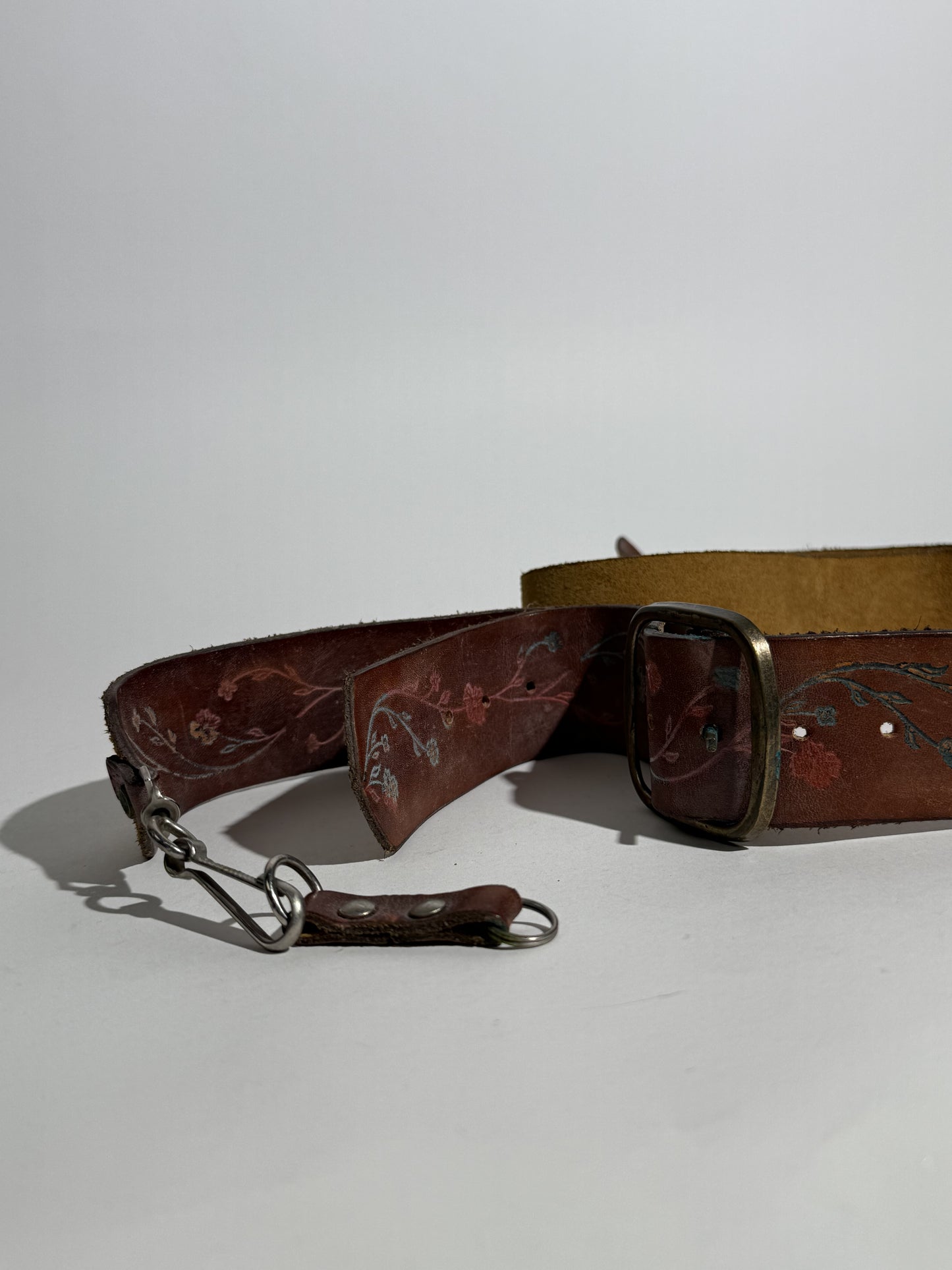 Floral Leather Camera Strap
