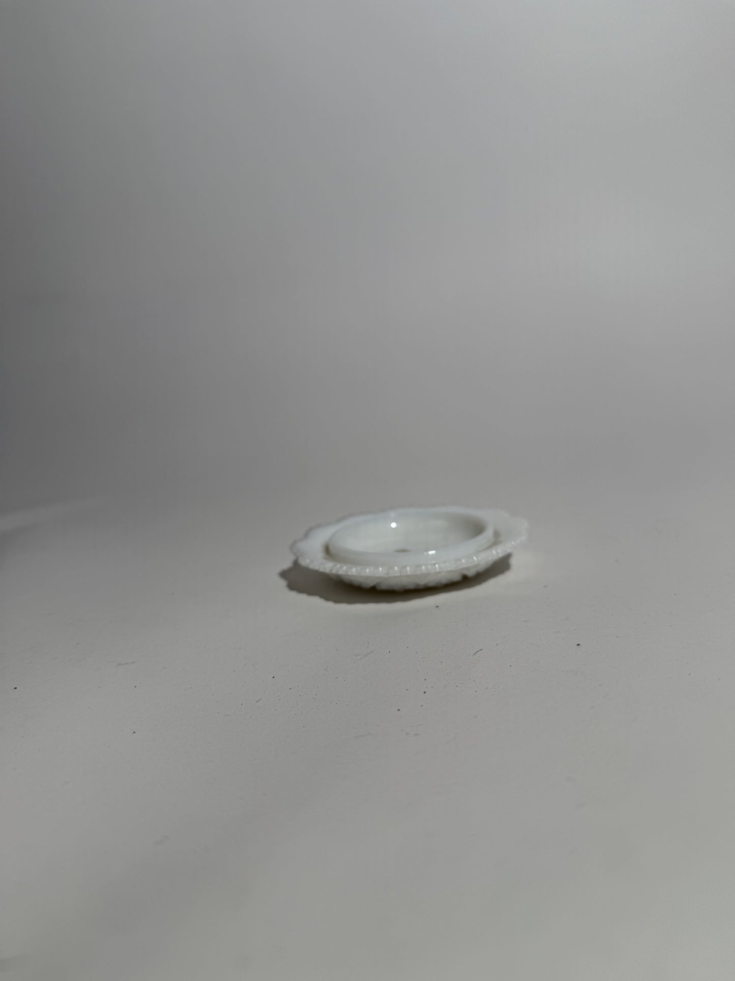 Small Milk Glass Trinket Dish