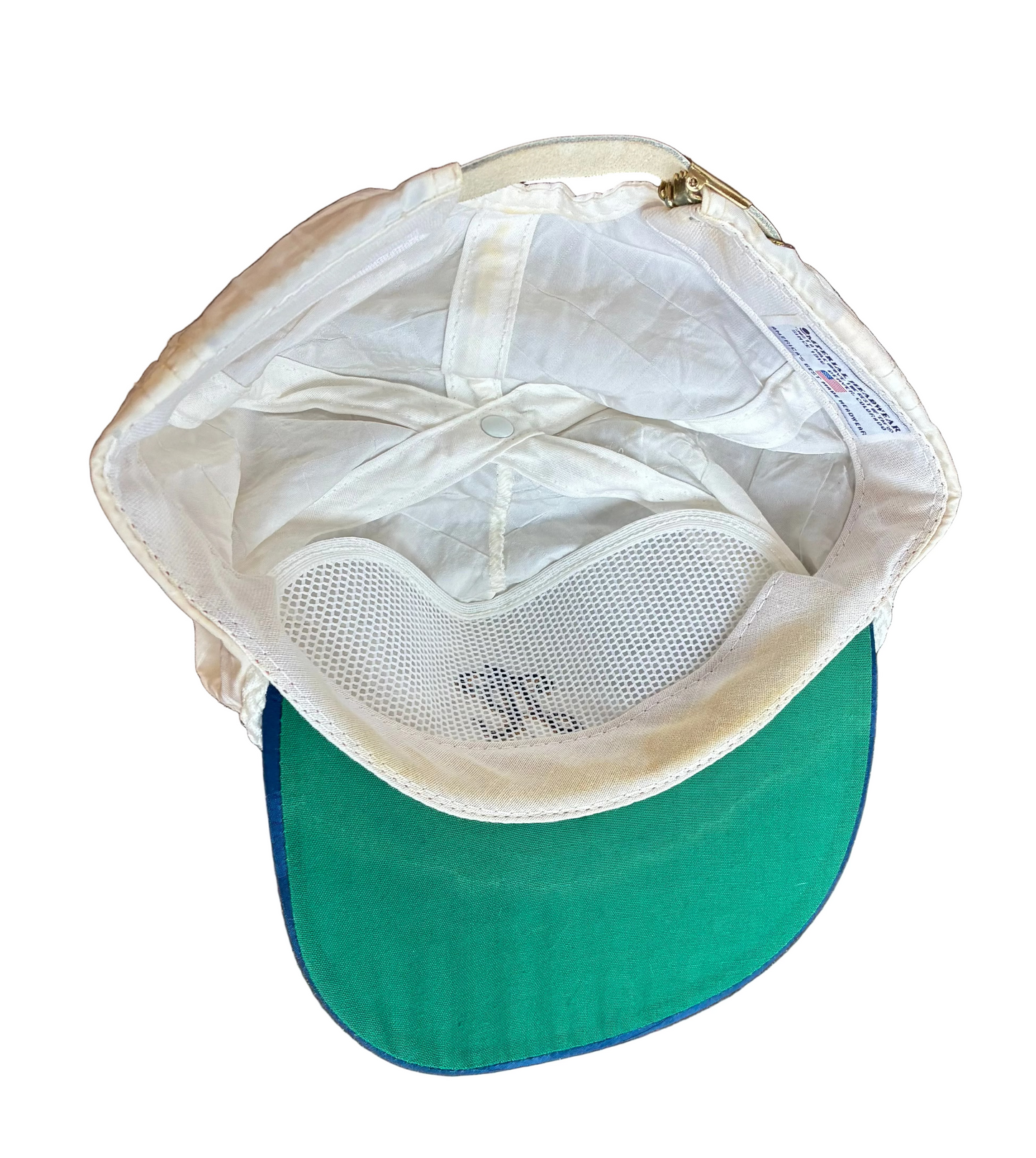 White + Blue DAC Rope Brim Hat