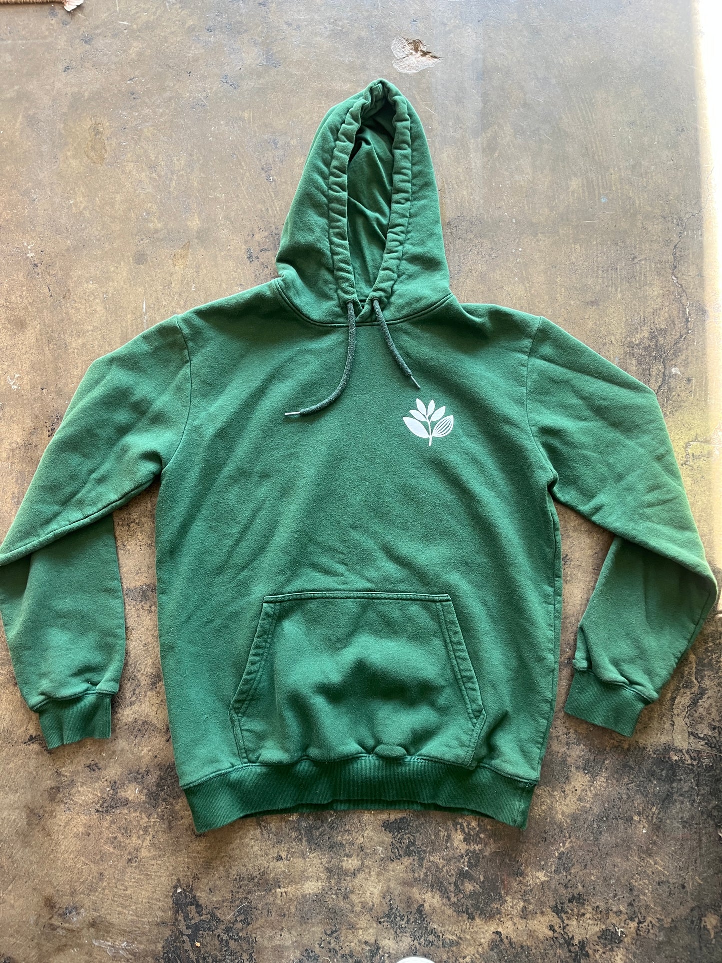 Magenta Brand Green Hoodie