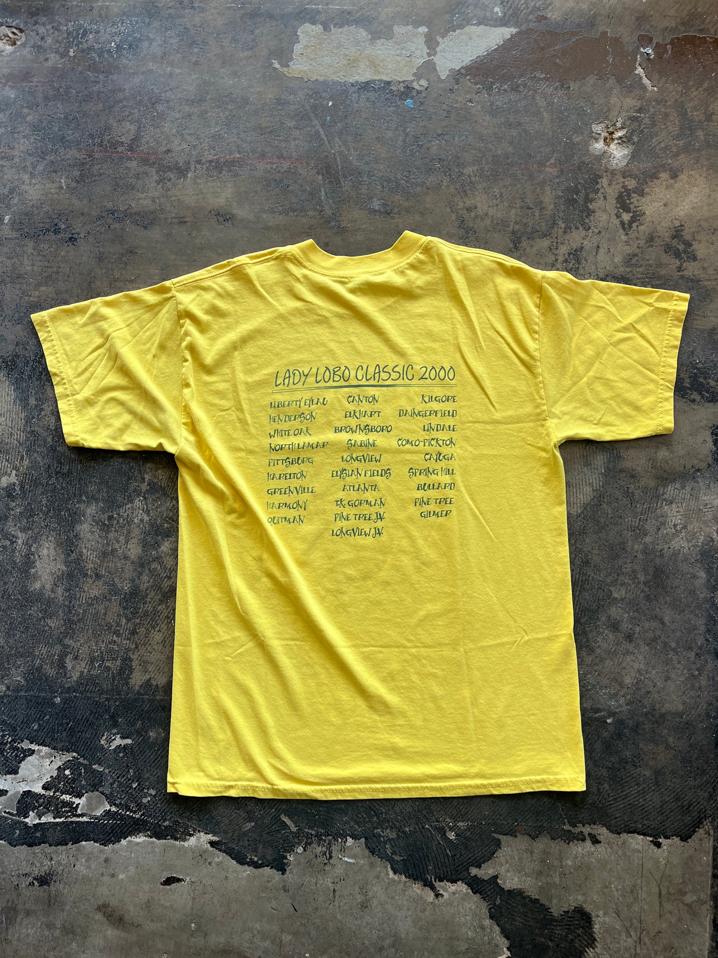 Yellow Lady Lobo Classic 2000 Tee