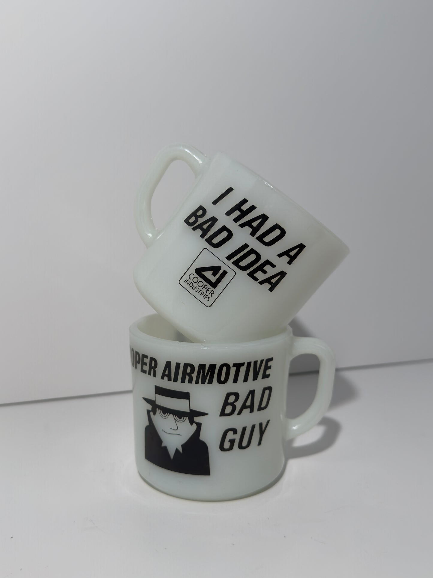 Cooper "Bad Guy" Milk Glass Mug