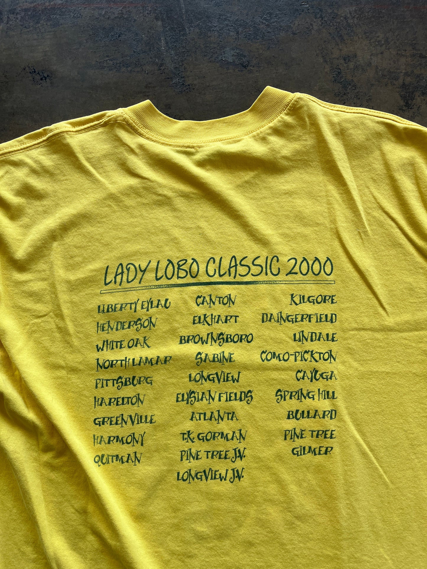 Yellow Lady Lobo Classic 2000 Tee