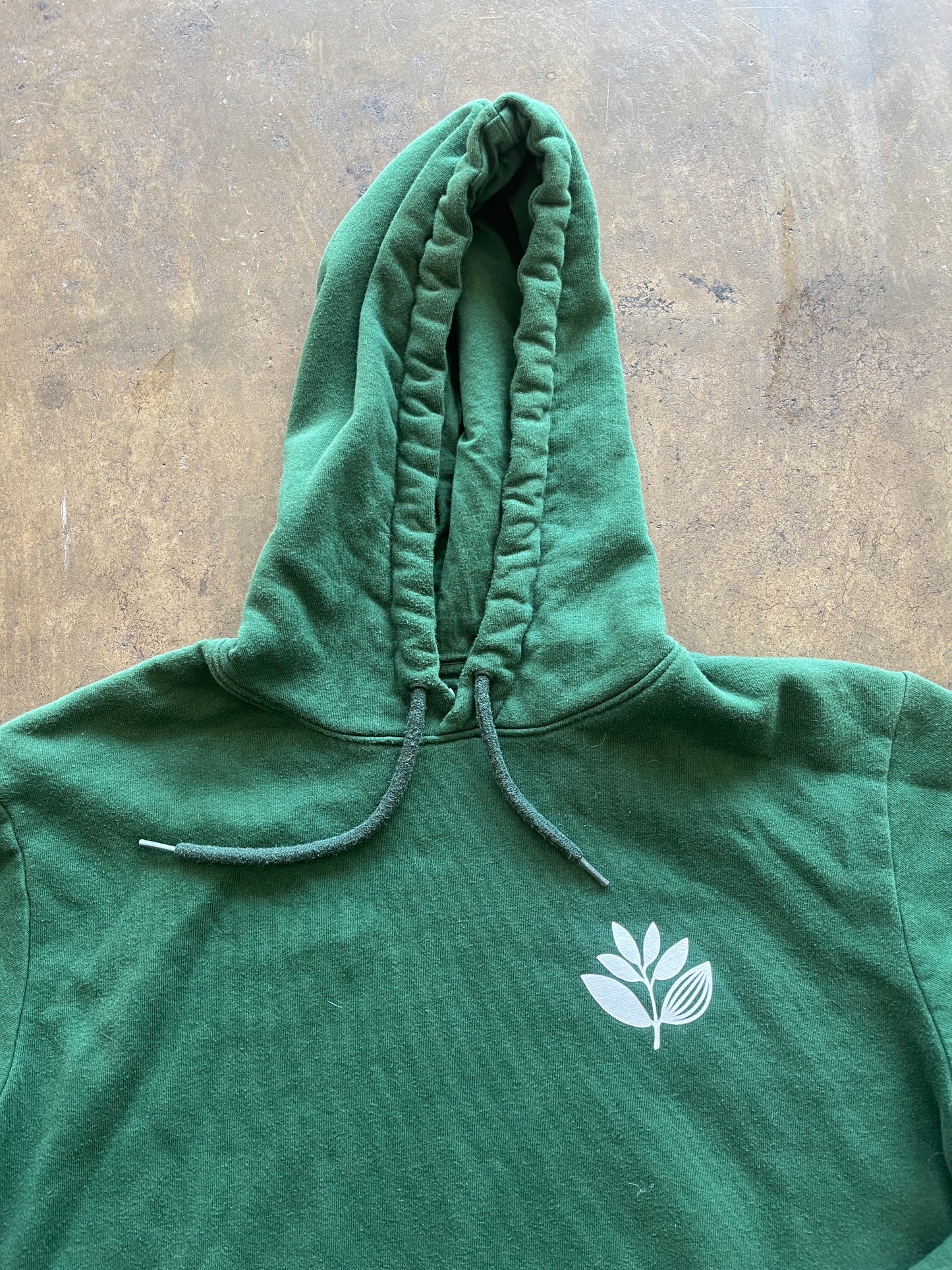 Magenta Brand Green Hoodie