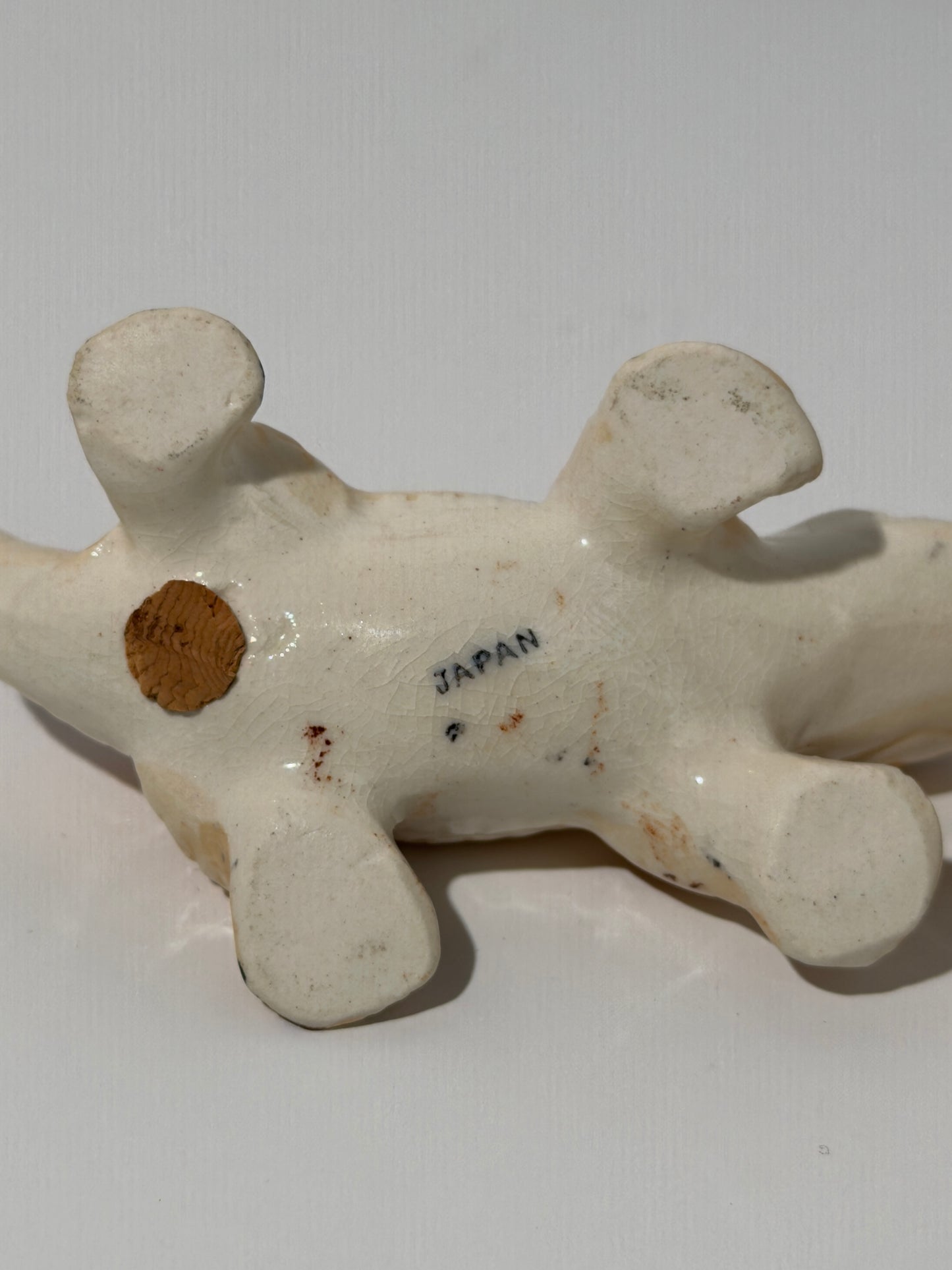 Ceramic Brown Alligator Salt + Pepper Shakers