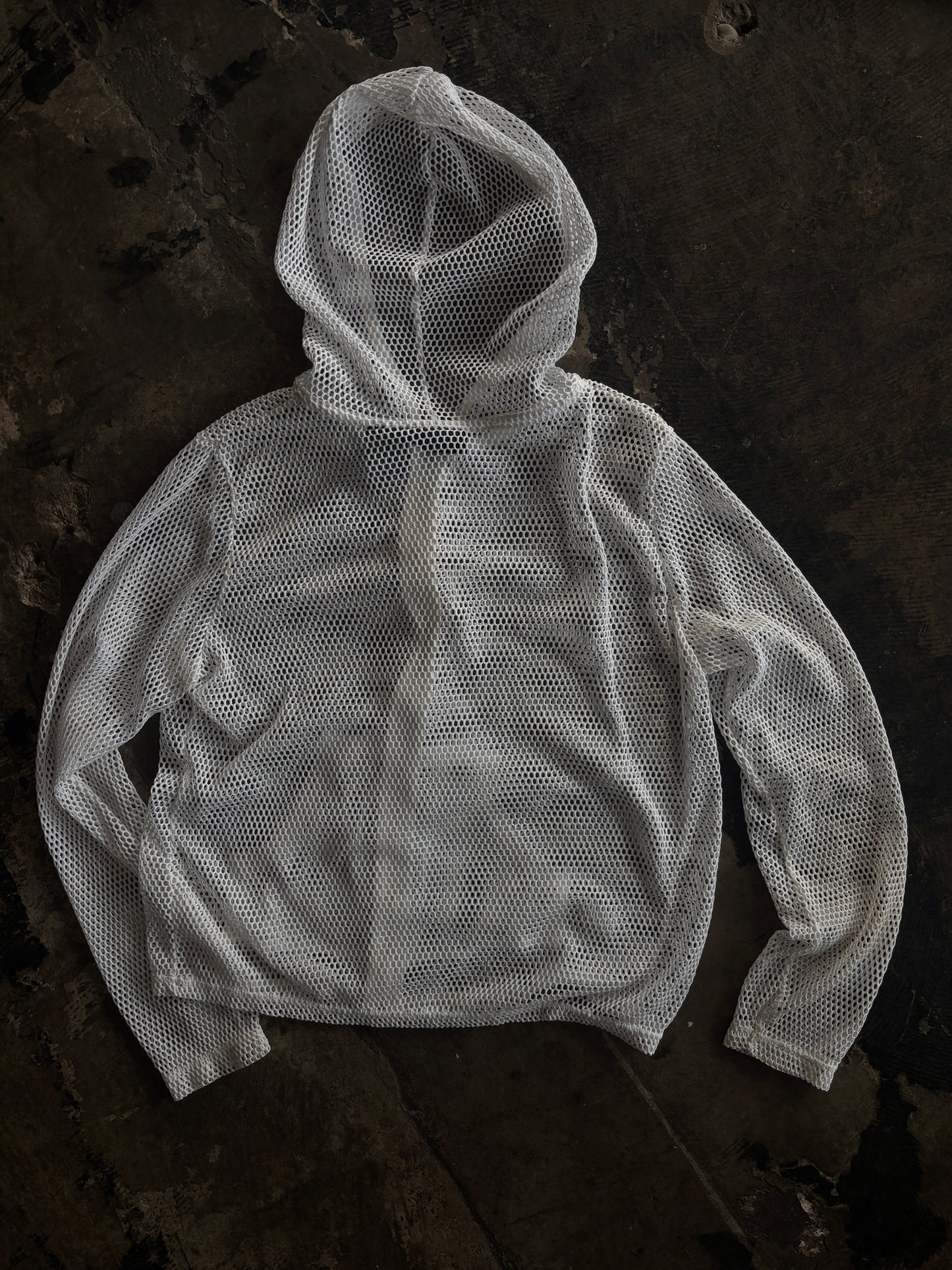 Catalina White Mesh Zip Up