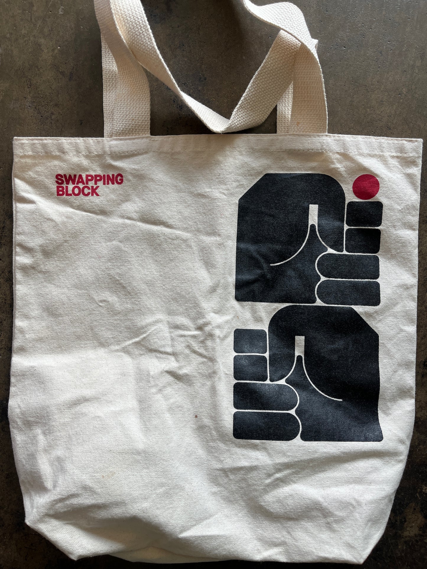 Swapping Block Canvas Tote