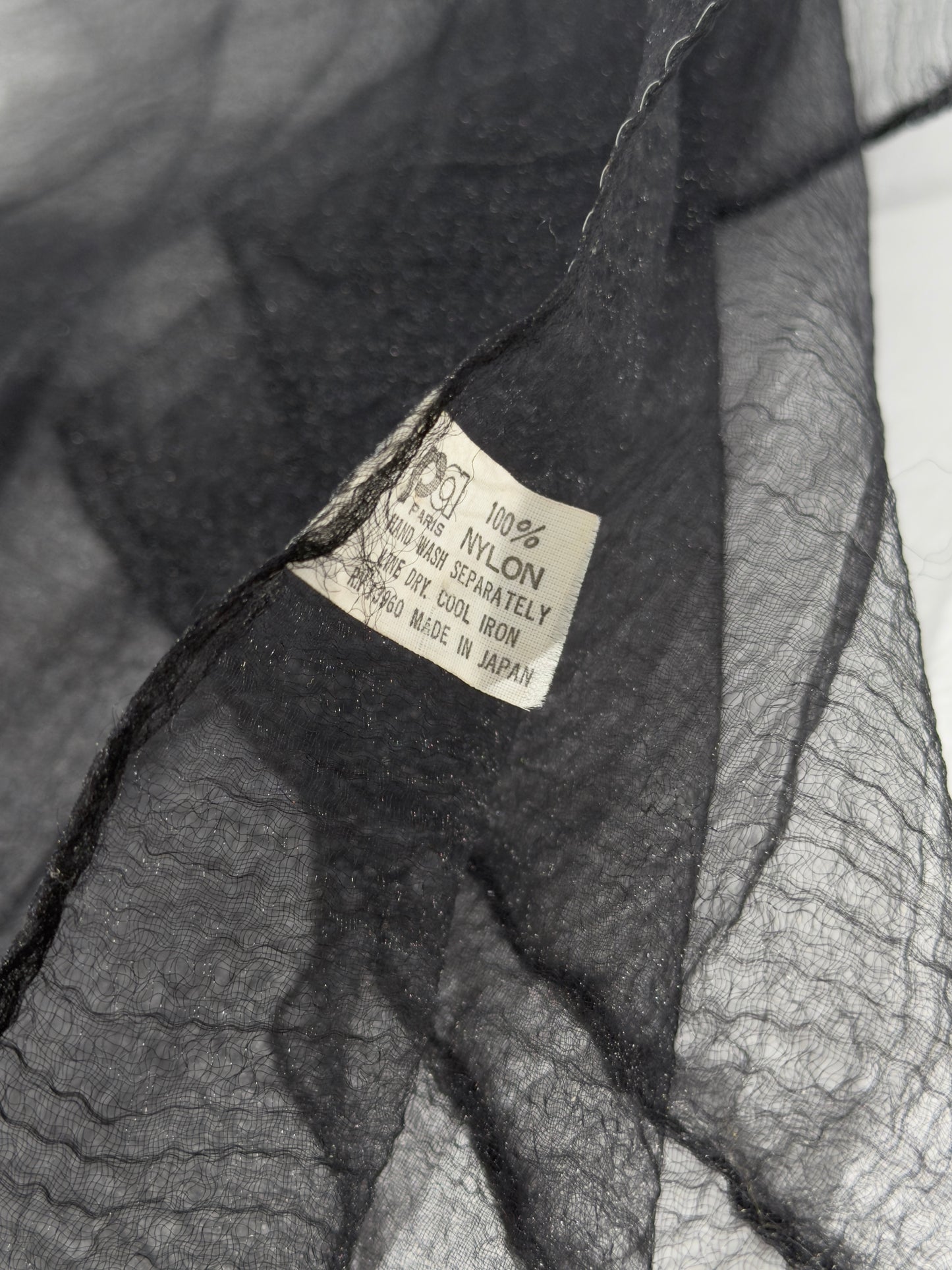 Black Mesh Scarf