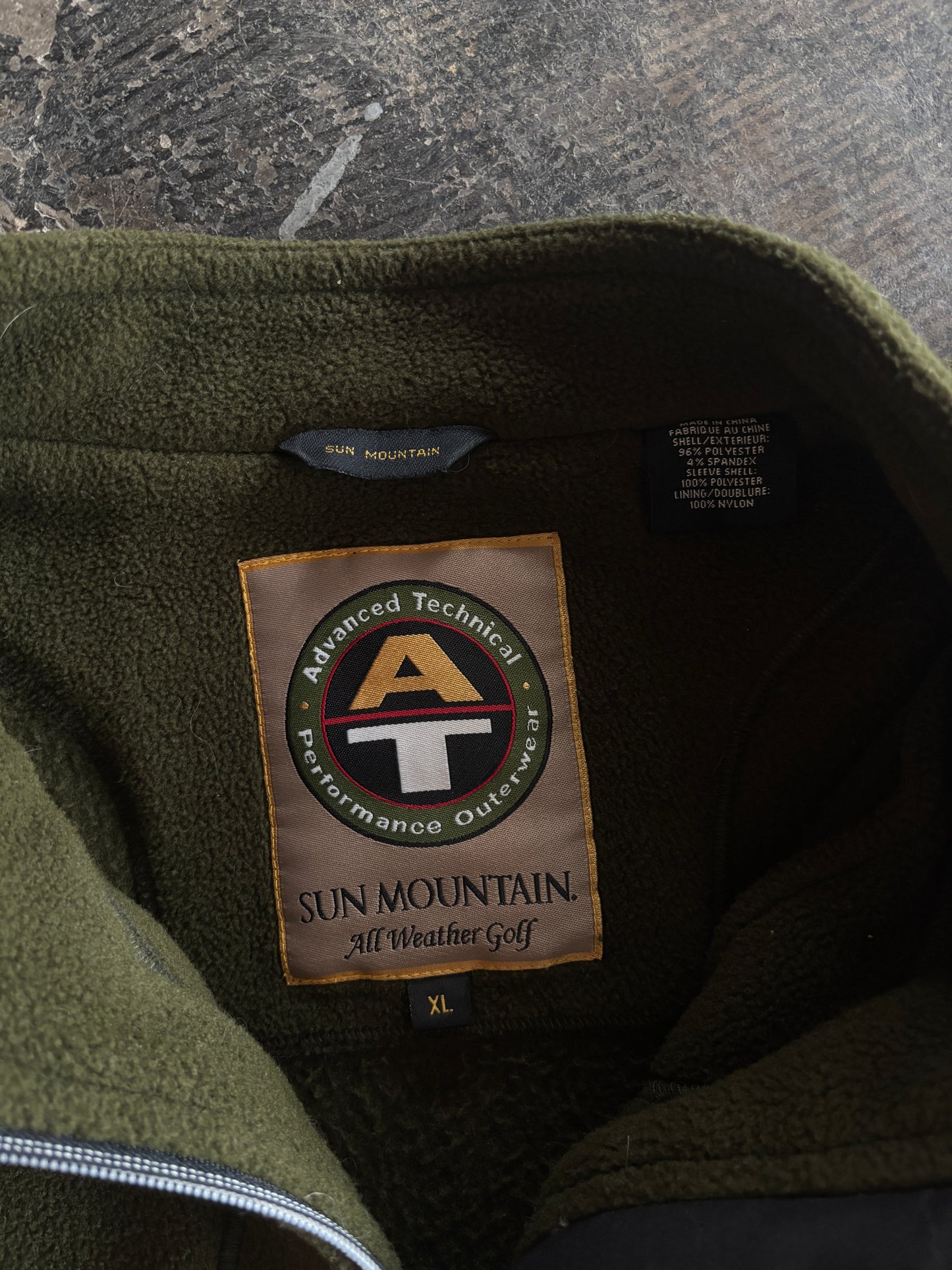 Sun Mountain Removable Sleeve Green Fleece