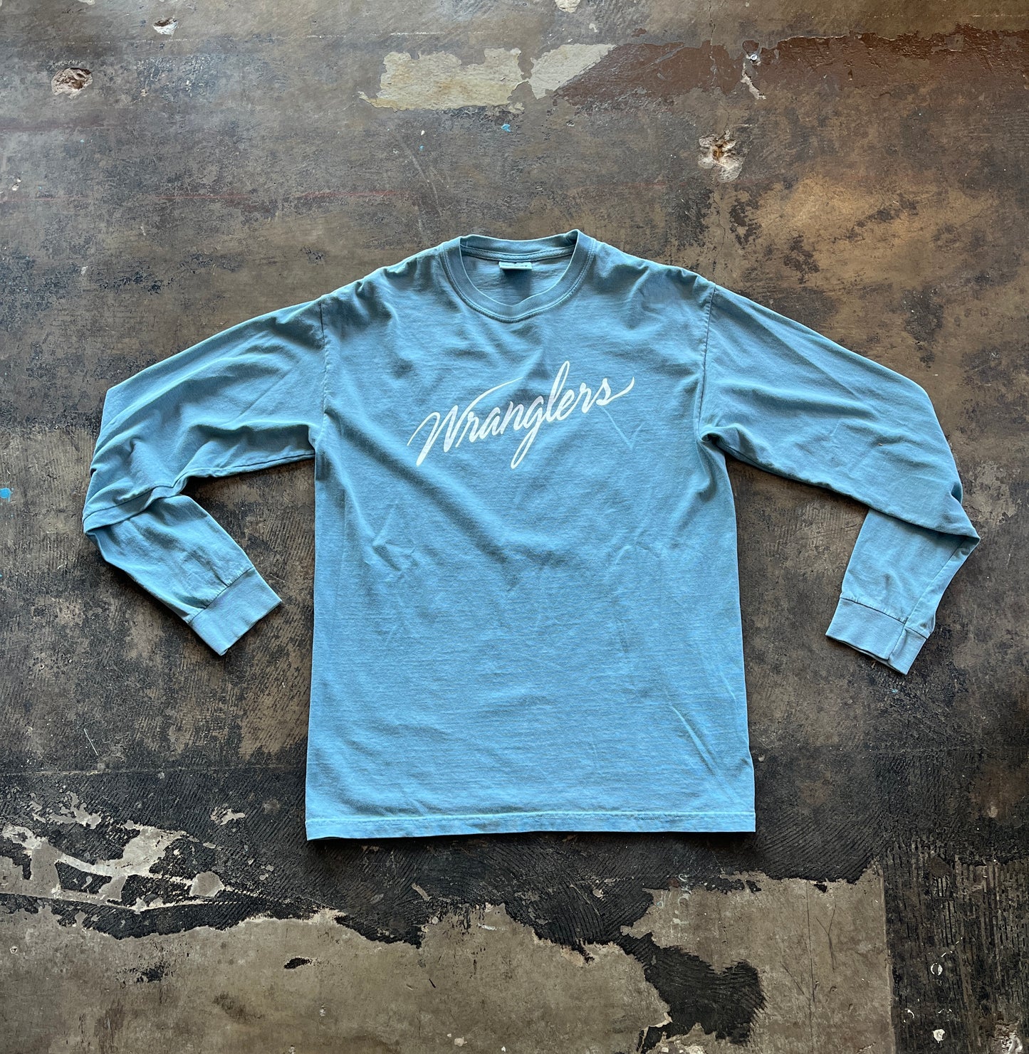 Sky Blue Wrangler Long Sleeve Tee
