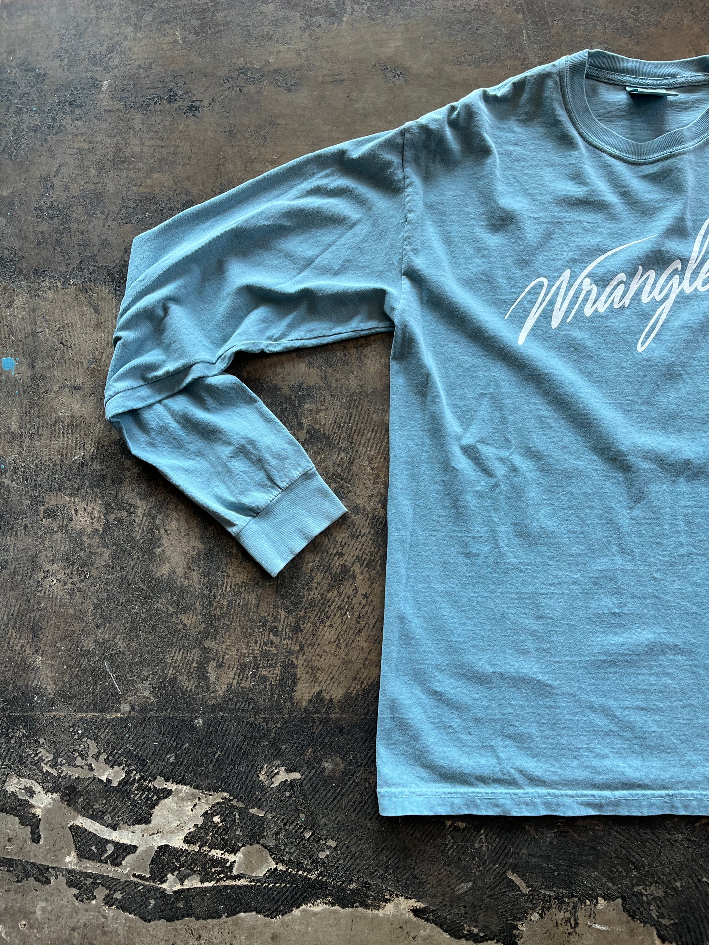 Sky Blue Wrangler Long Sleeve Tee