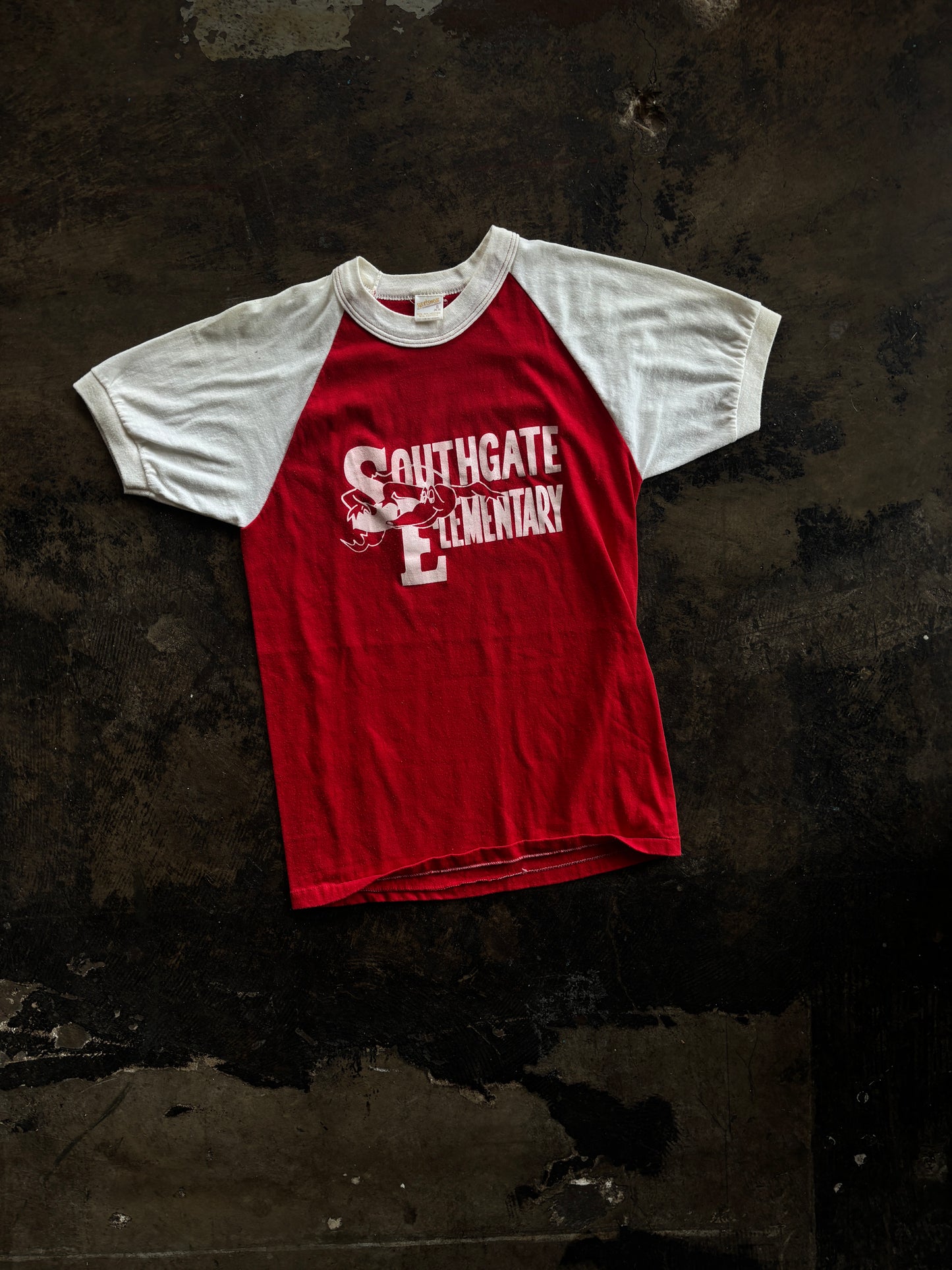 Red Southgate Elementary Ringer Tee