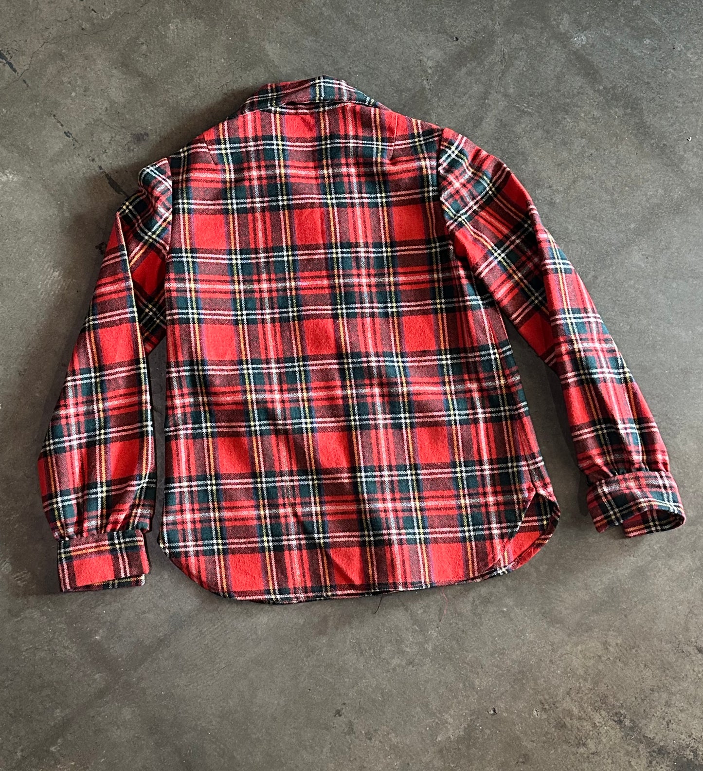Red Plaid Handmade Snap Shirt