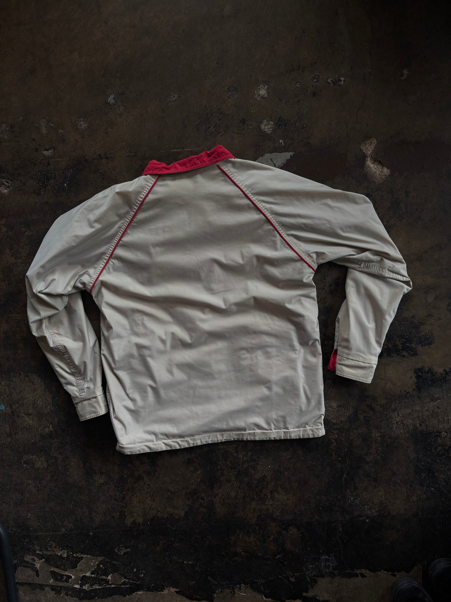 Reversible Red + Khaki GoreTex Windbreaker