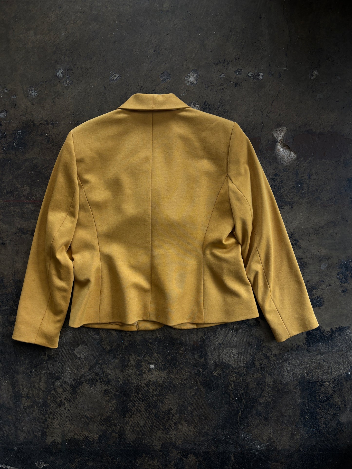 Mustard Kasper One Button Blazer