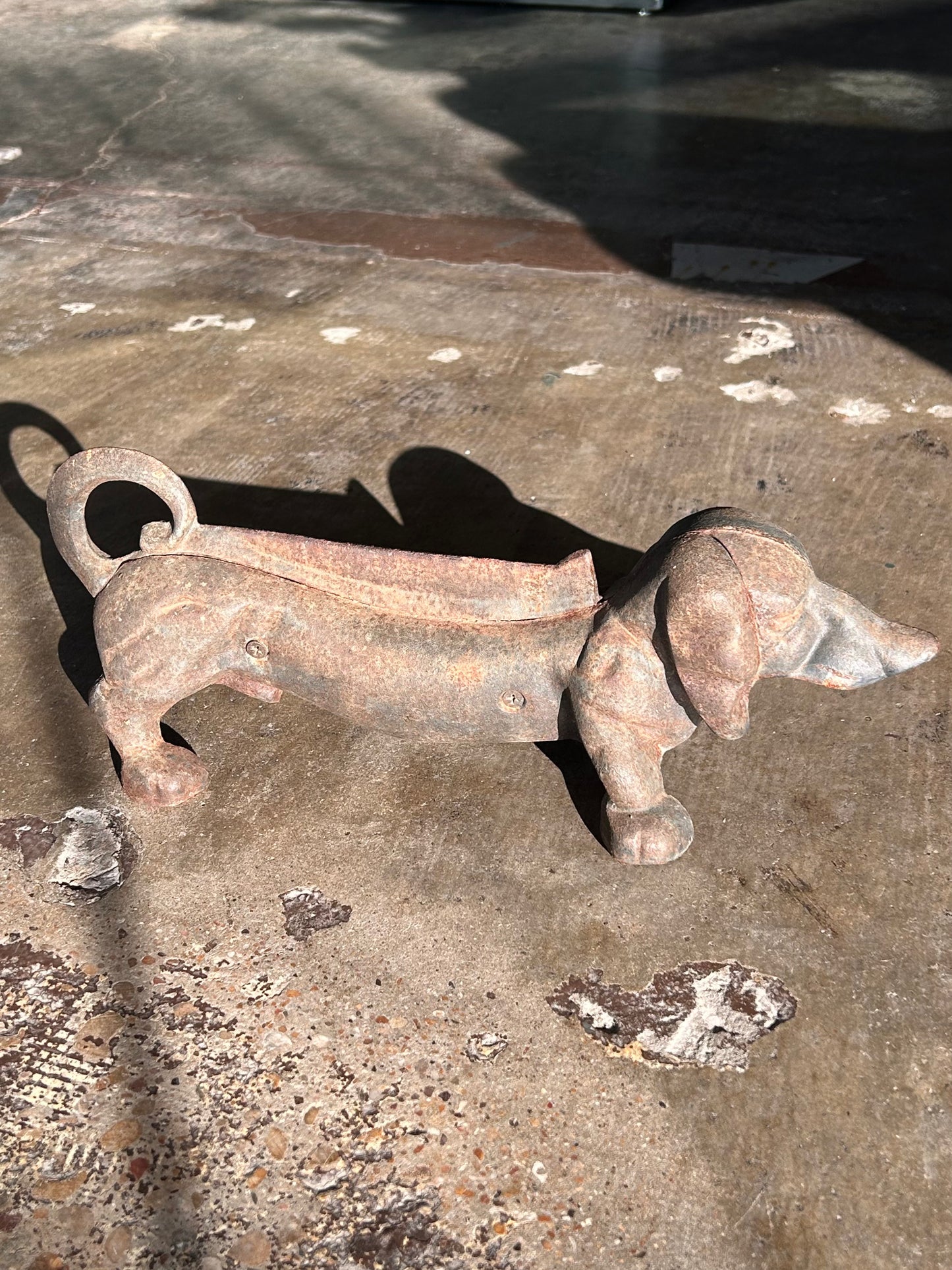 Iron Dachshund Shoe Scraper
