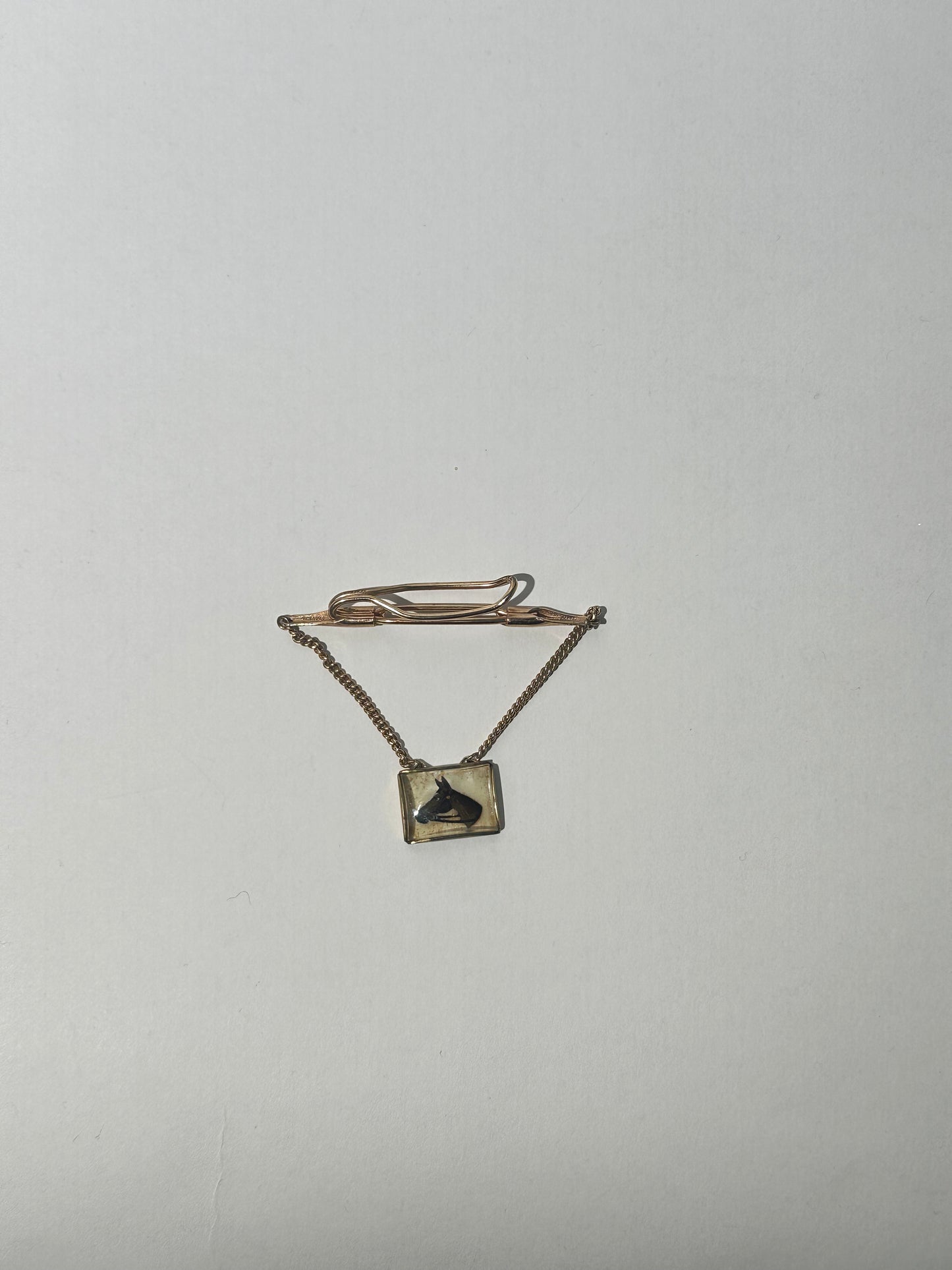 Brown Horse Tie Clip
