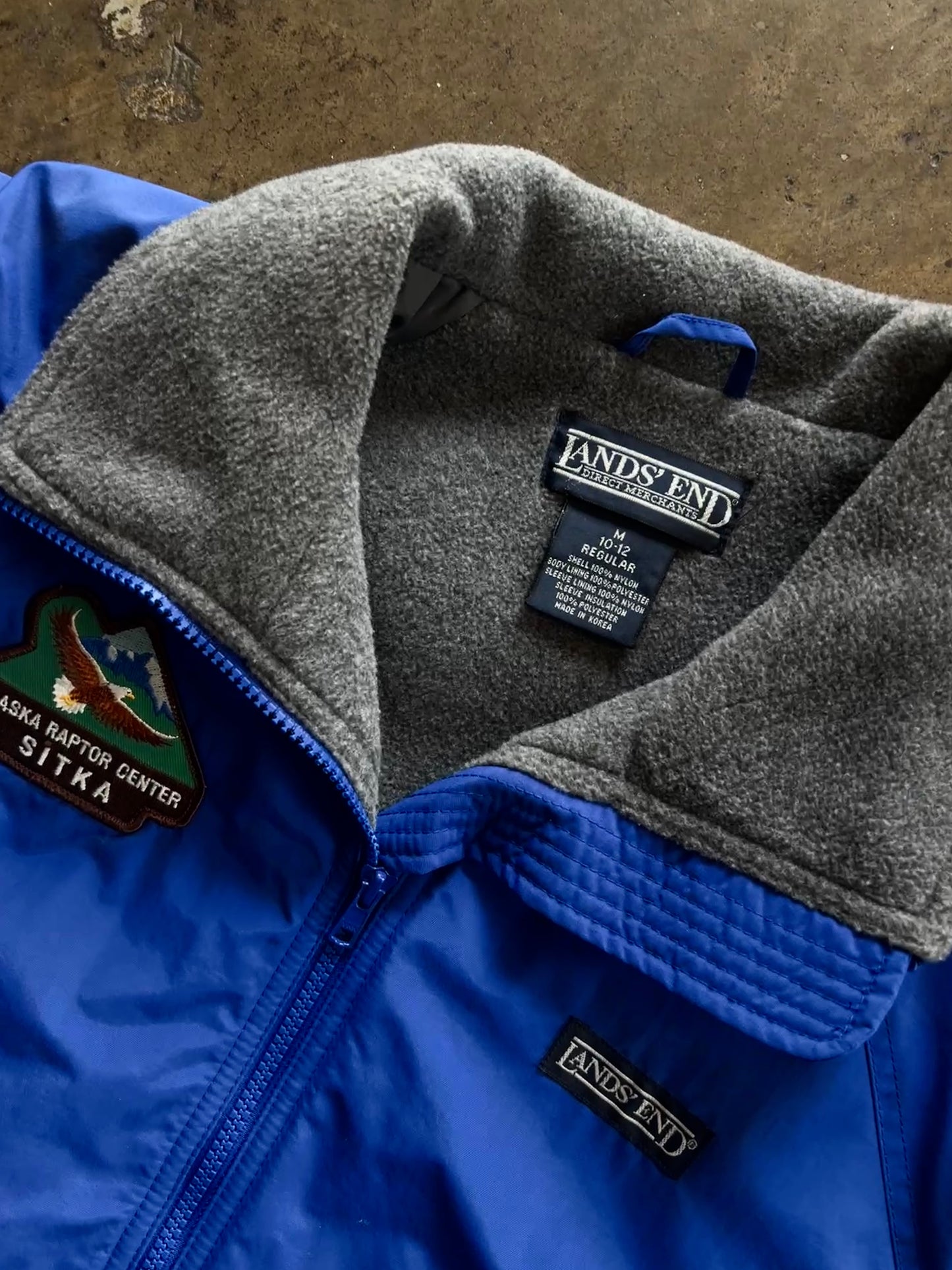 Land's End Blue Alaska Raptor Center Jacket