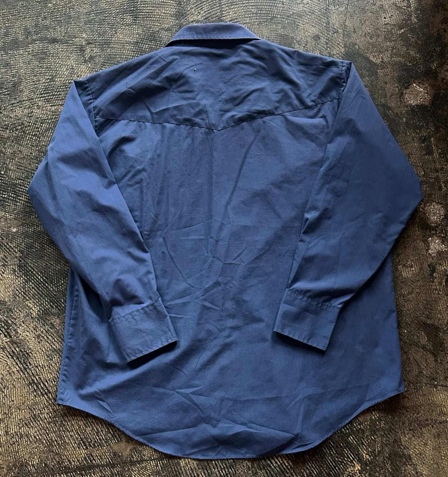 Navy Western Pearl Snap