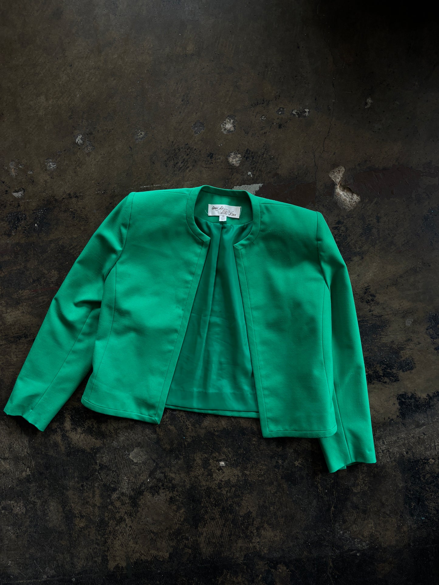 Lilli Ann White + Green Dress Set