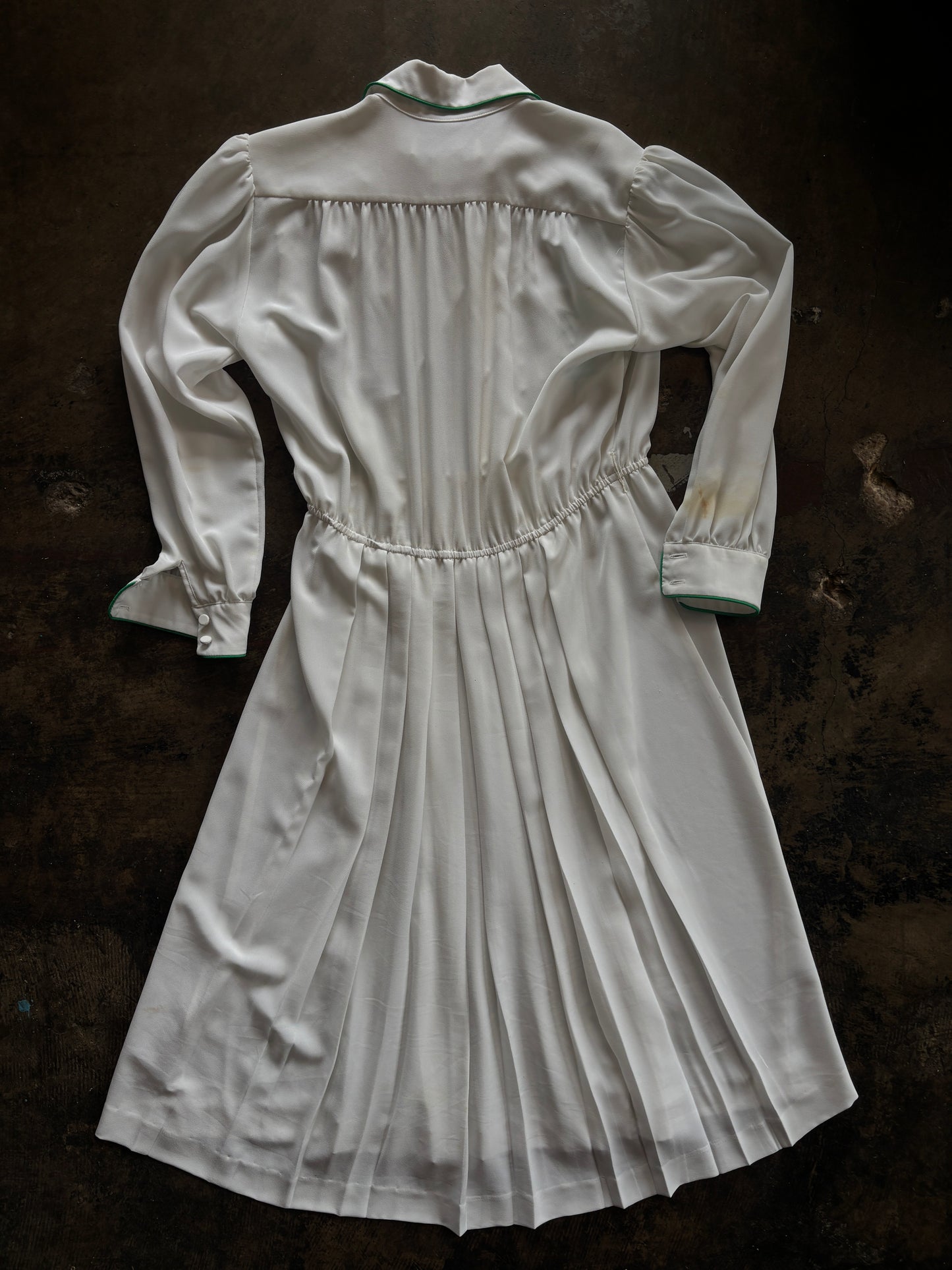 Lilli Ann White + Green Dress Set