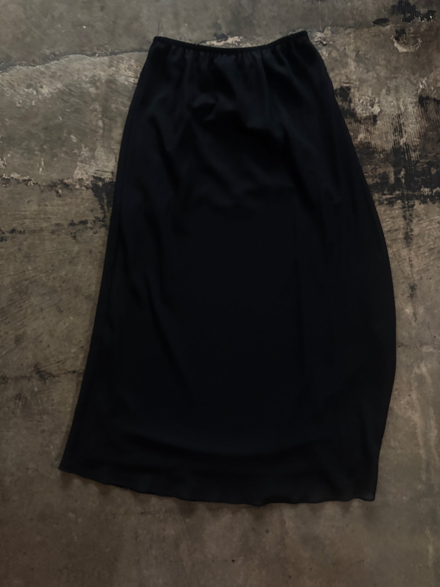 MSK 90s Black Layered Maxi Skirt