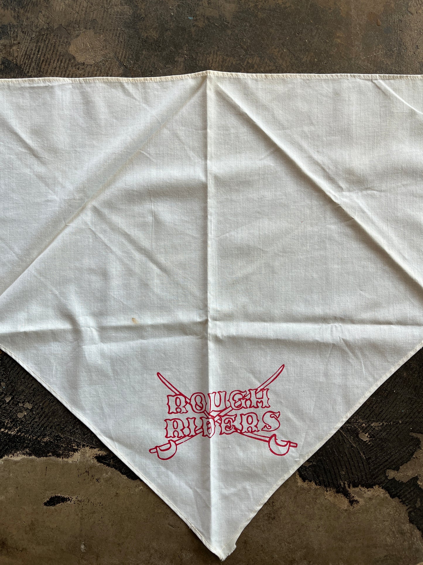 White Rough Riders Handkerchief/Bandana