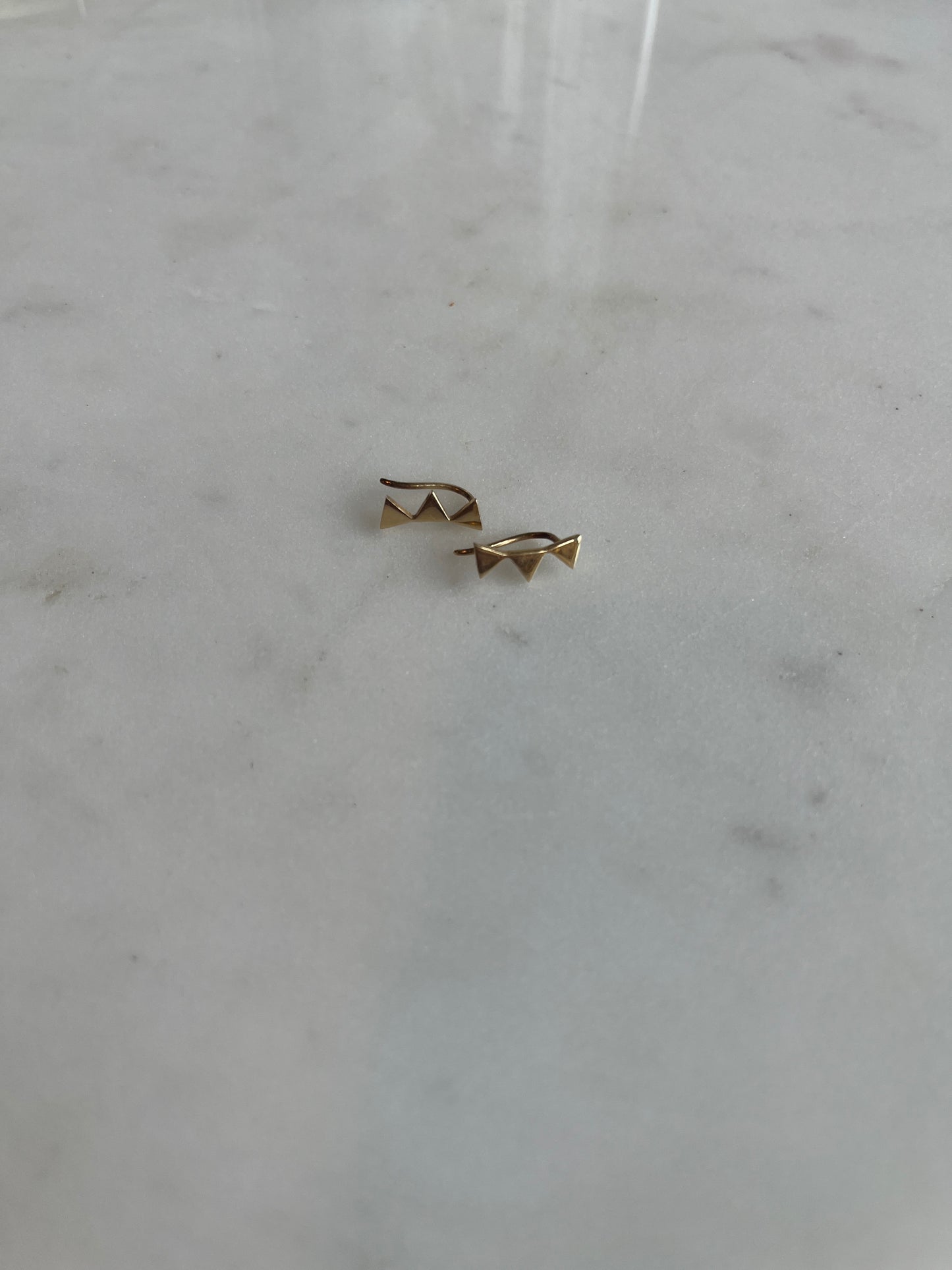 Triple Triangle Earrings
