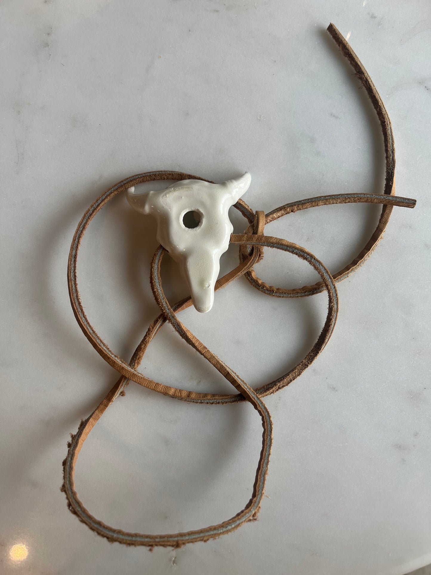 Ceramic Buffalo Skull