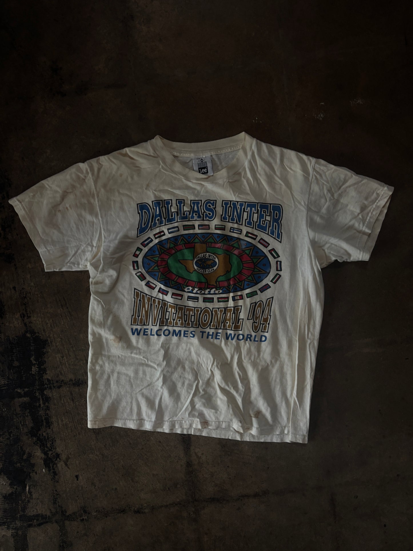 White Dallas Inter Soccer Invitational 1994 Tee