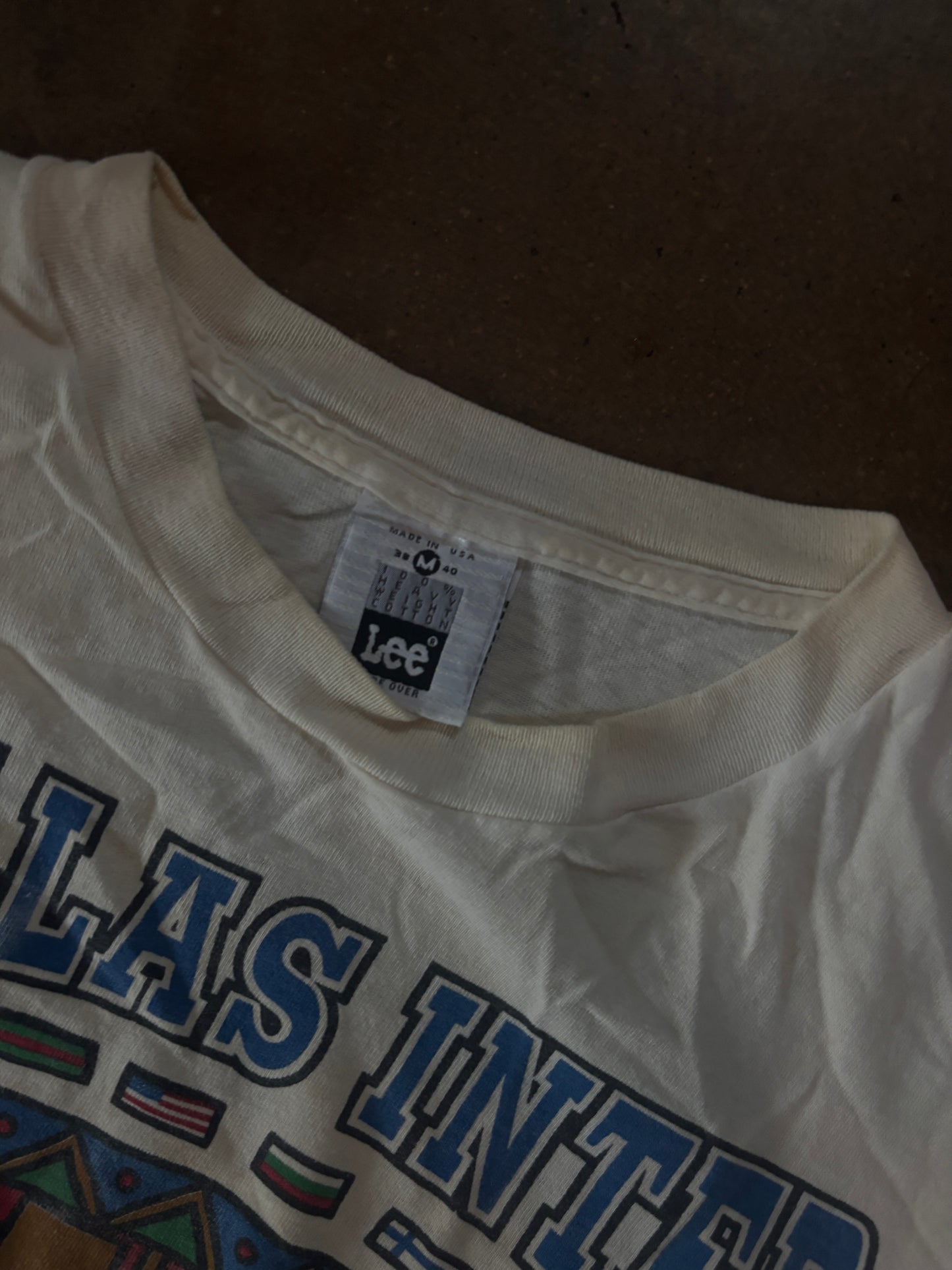 White Dallas Inter Soccer Invitational 1994 Tee