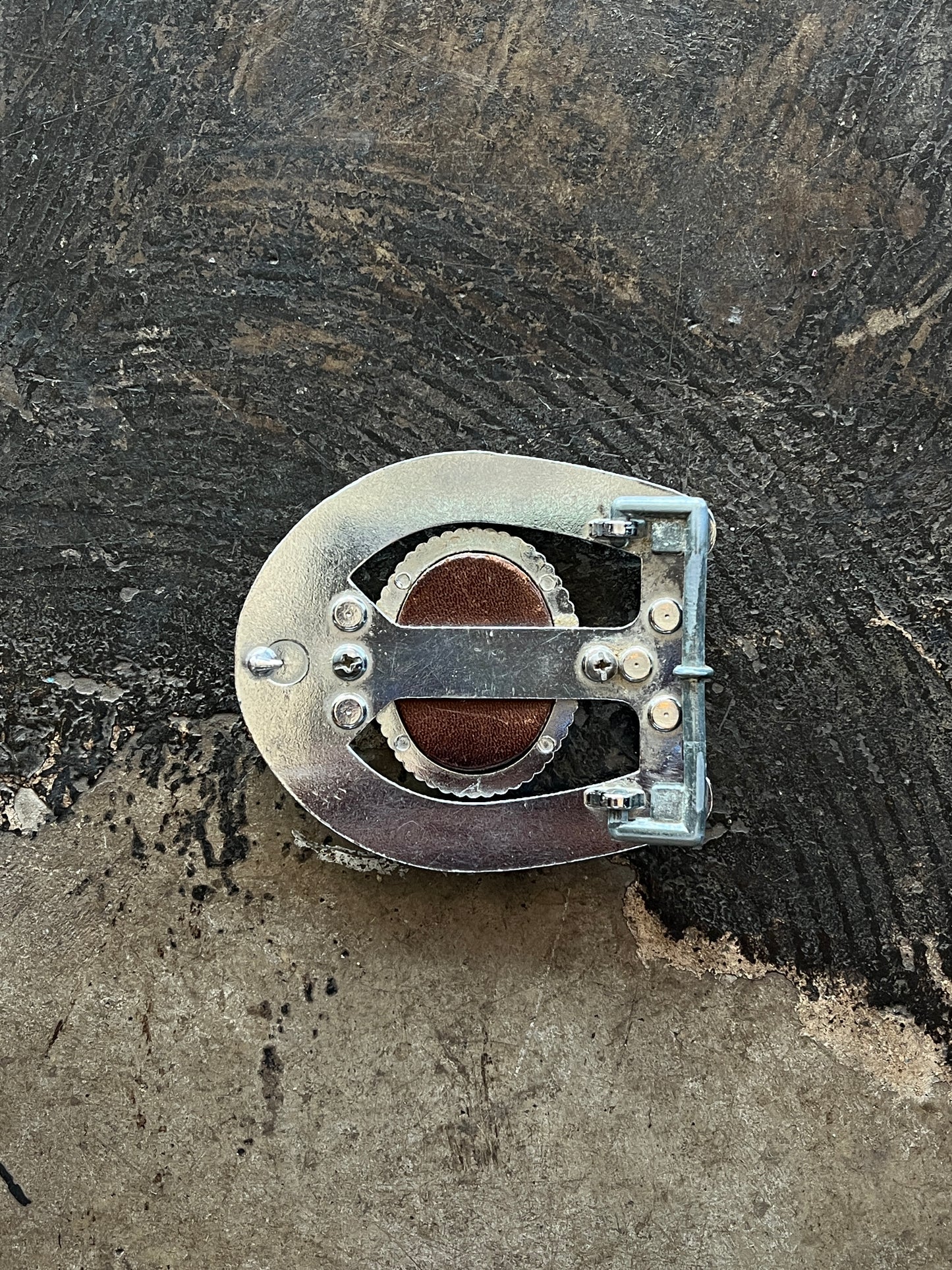 Horseshoe Blue Turquoise Belt Buckle