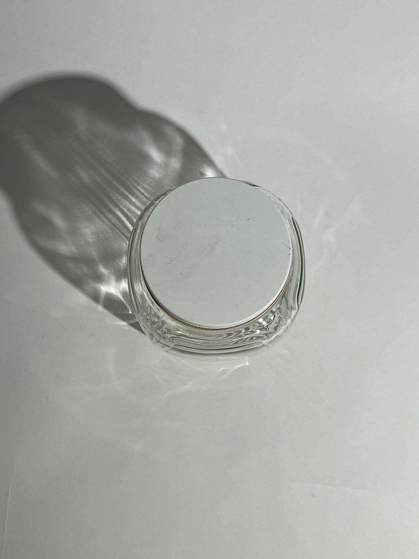 Duraglass White Top Glass Mason Jar