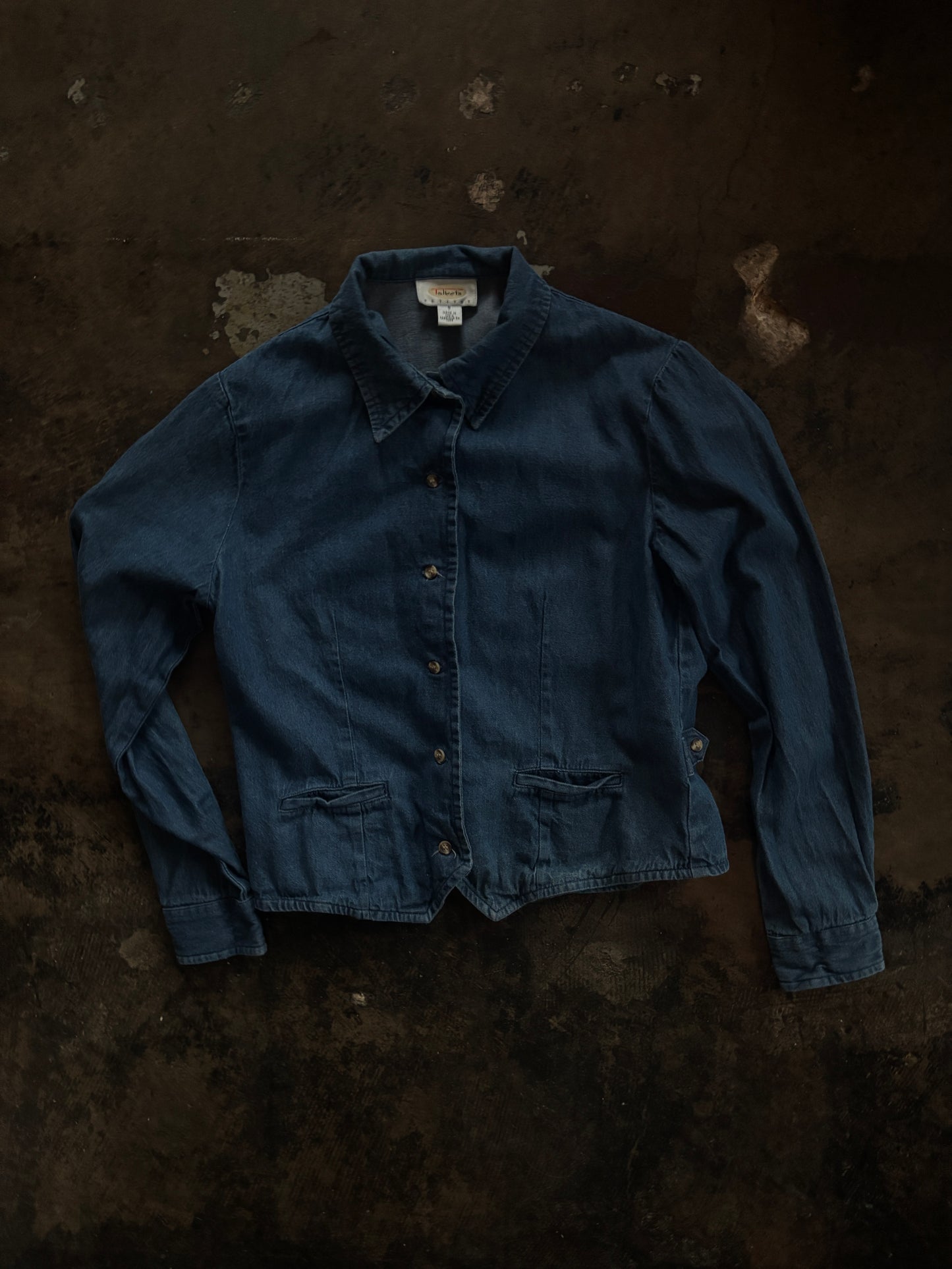 Talbots Denim Button Up Blouse