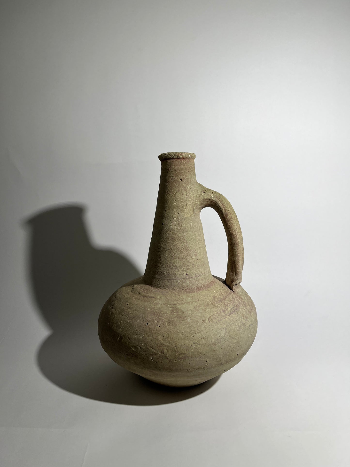 Antique Greek Clay Vase with Handle