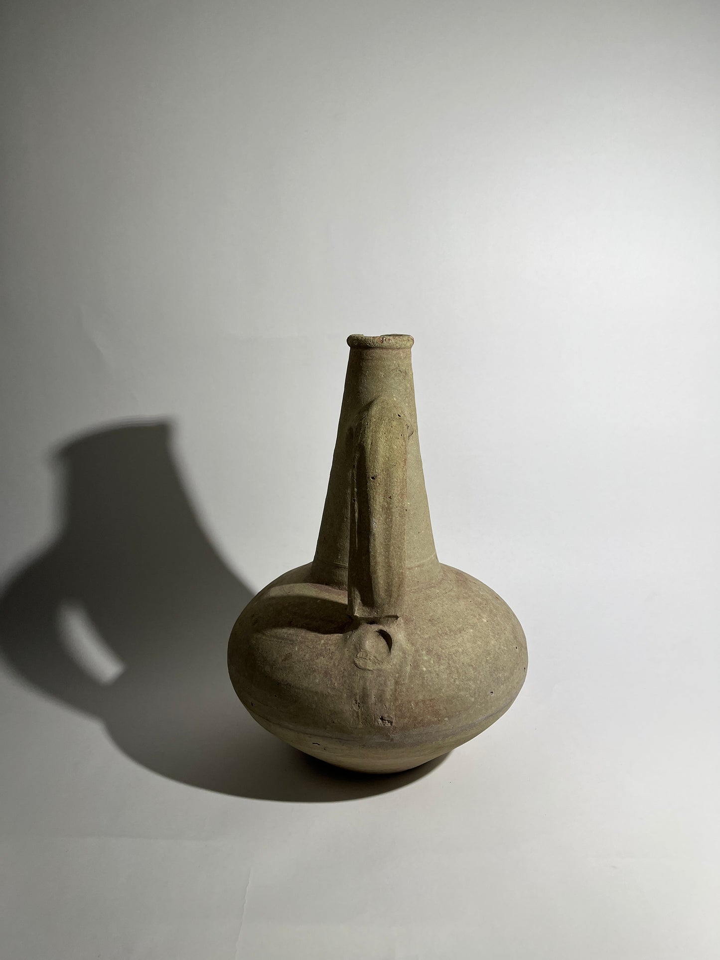 Antique Greek Clay Vase with Handle