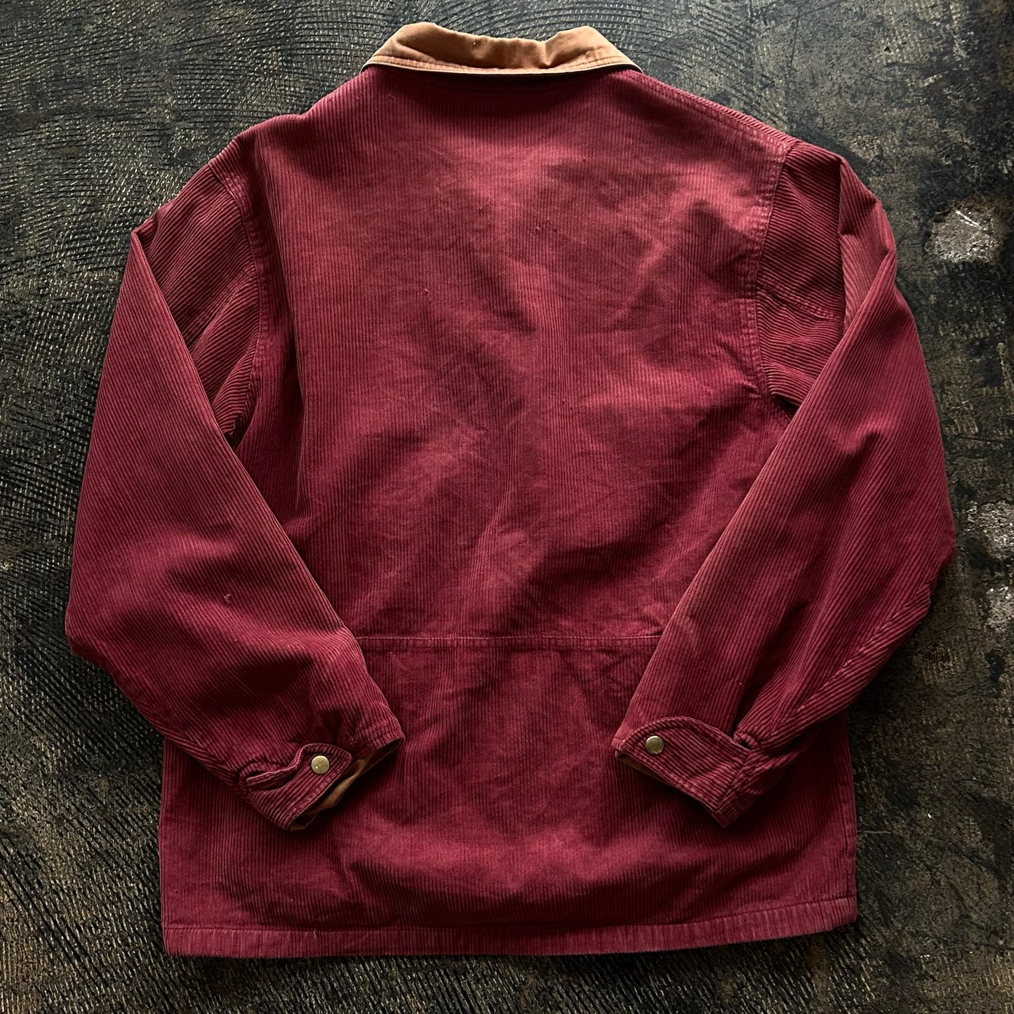 Maroon Corduroy Shirt Jacket