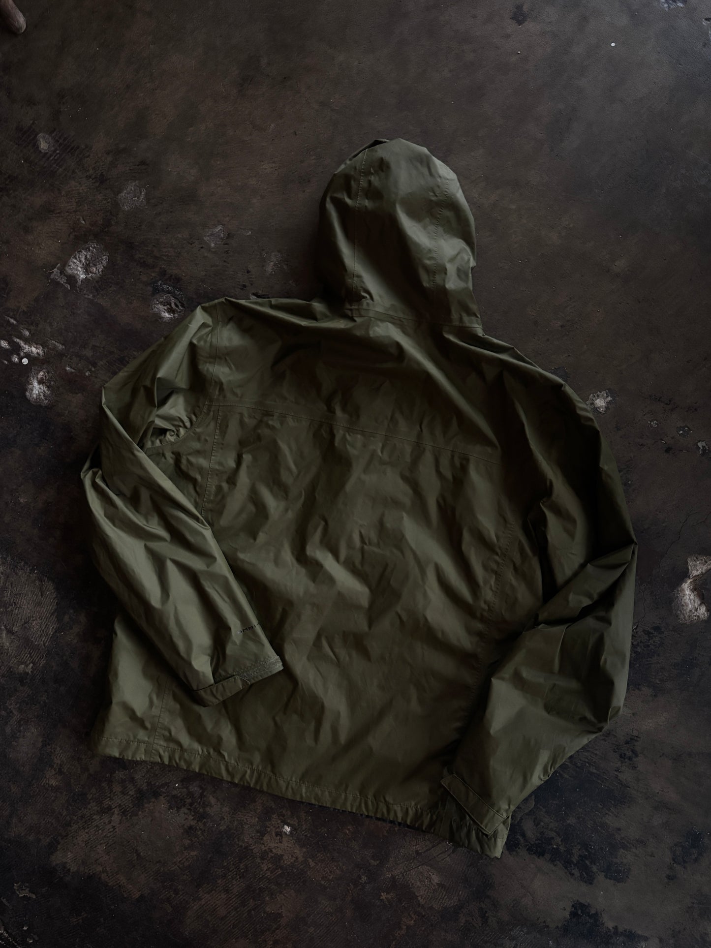 Olive Green Columbia Windbreaker