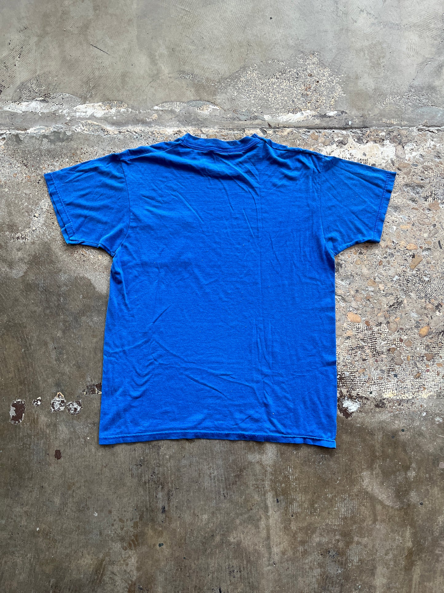 Blue Blank Pocket Tee