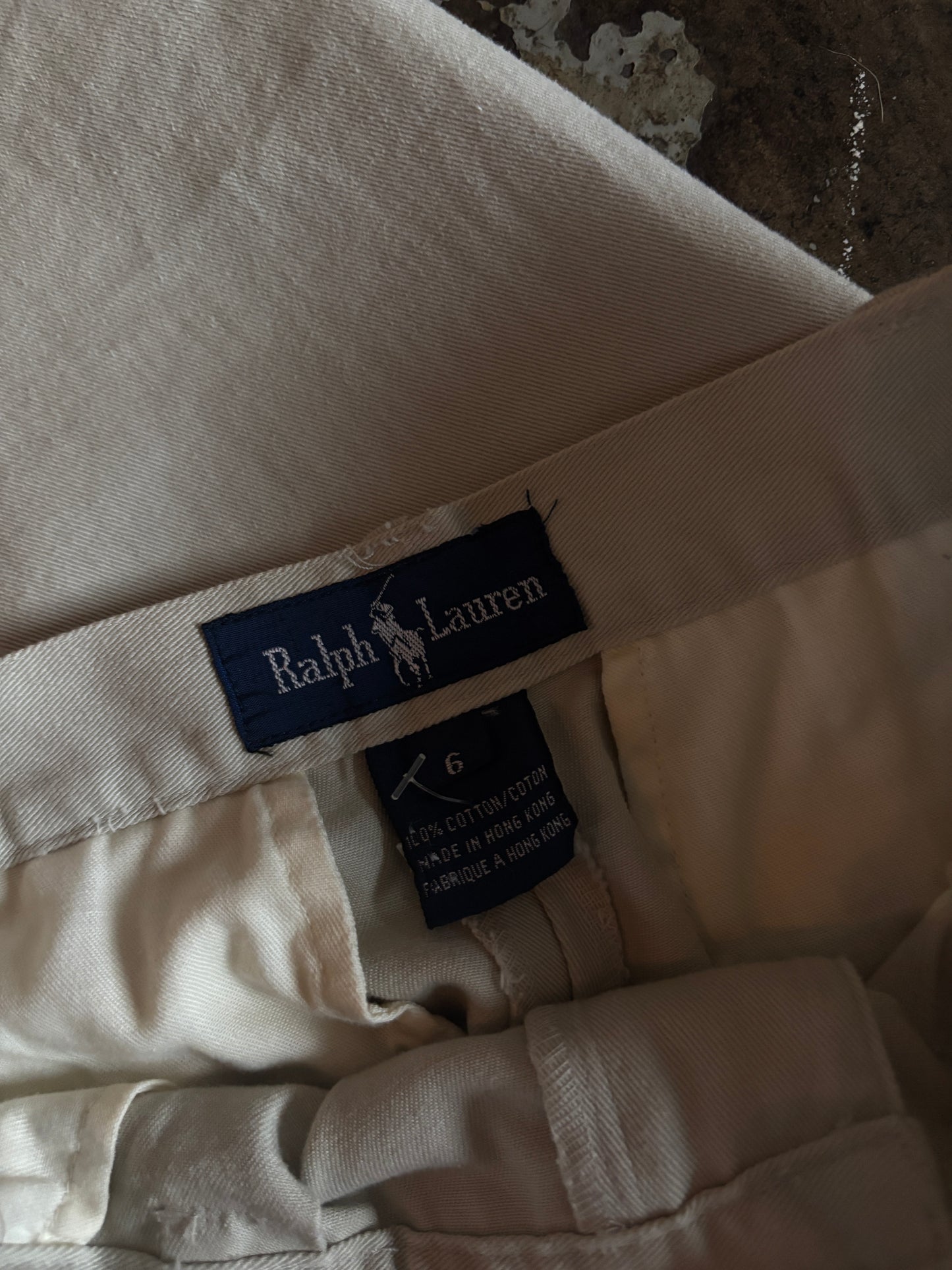 Khaki Ralph Lauren Pleated Pants