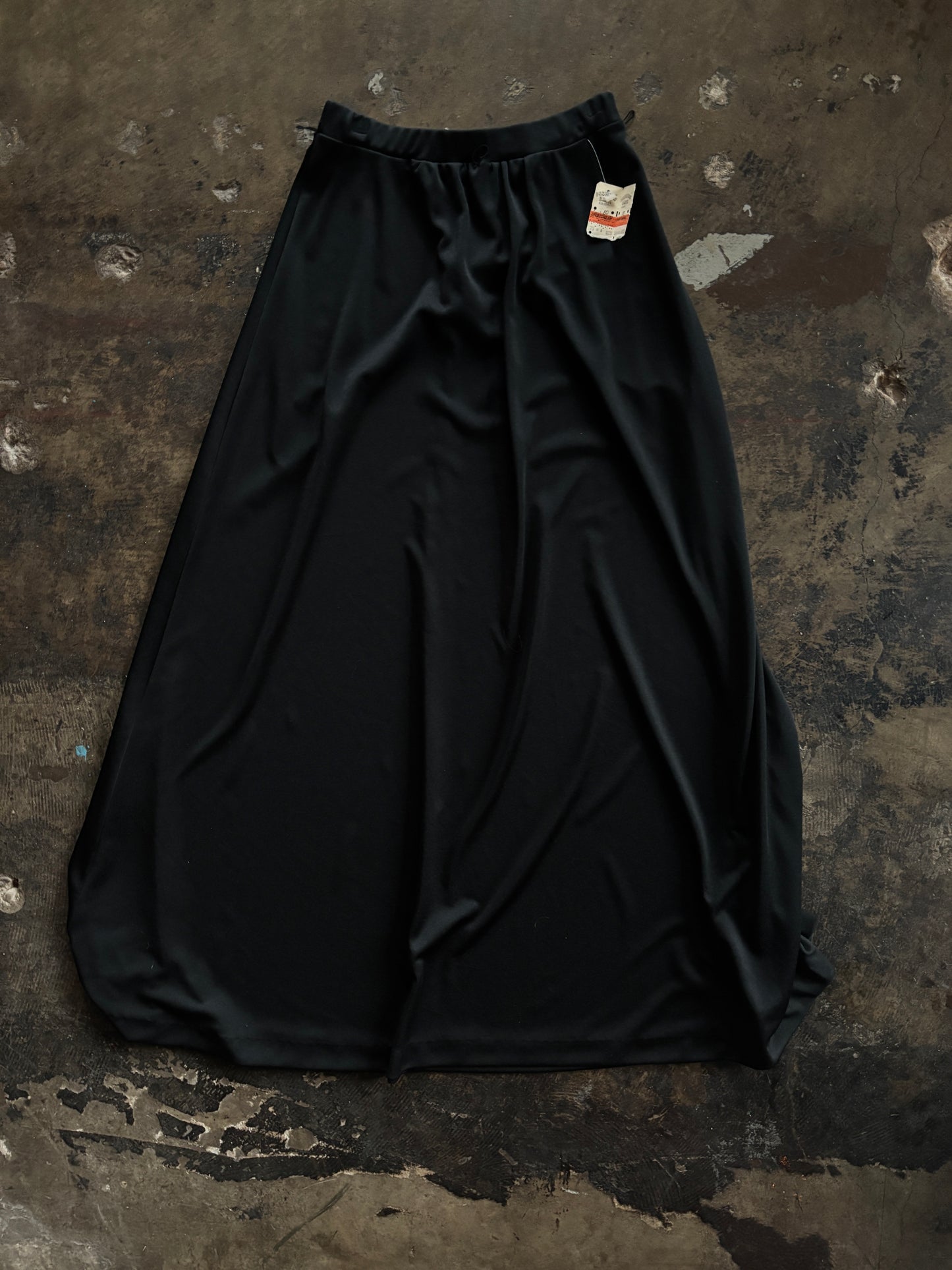 Black Belted Maxi Skirt