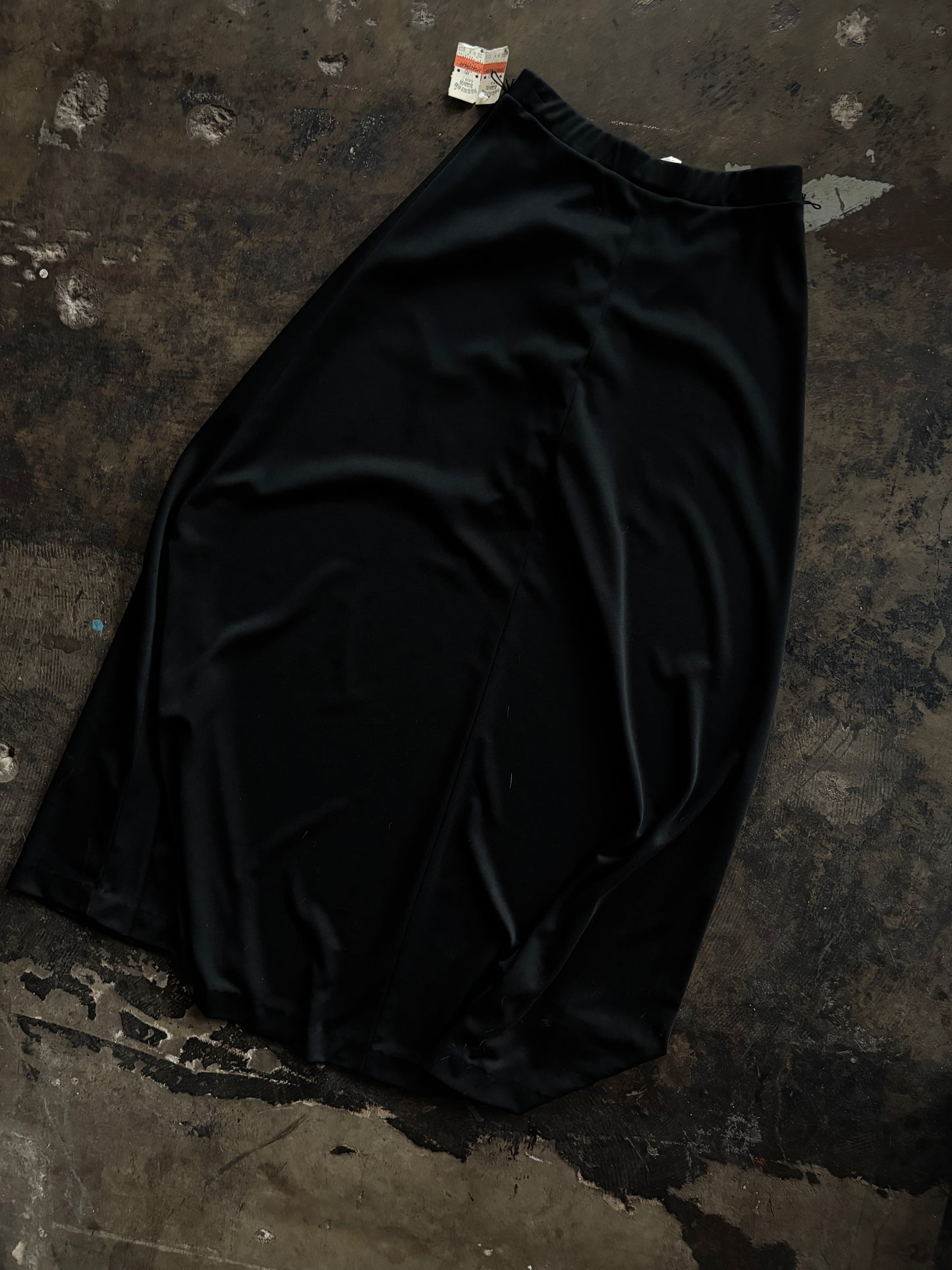 Black Belted Maxi Skirt