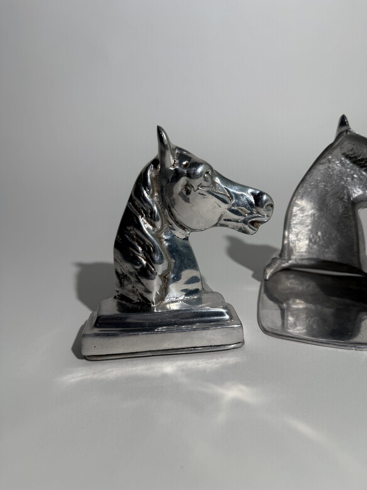 Silver Horse Book Ends