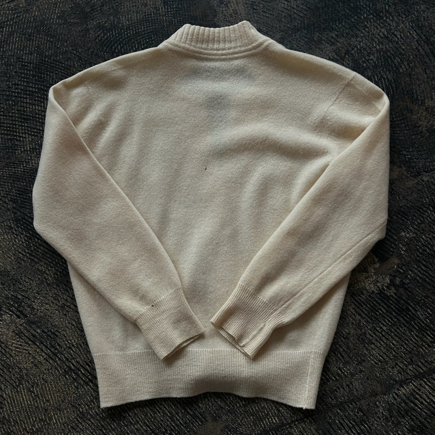 Cream Cashmere Button Up Cardigan
